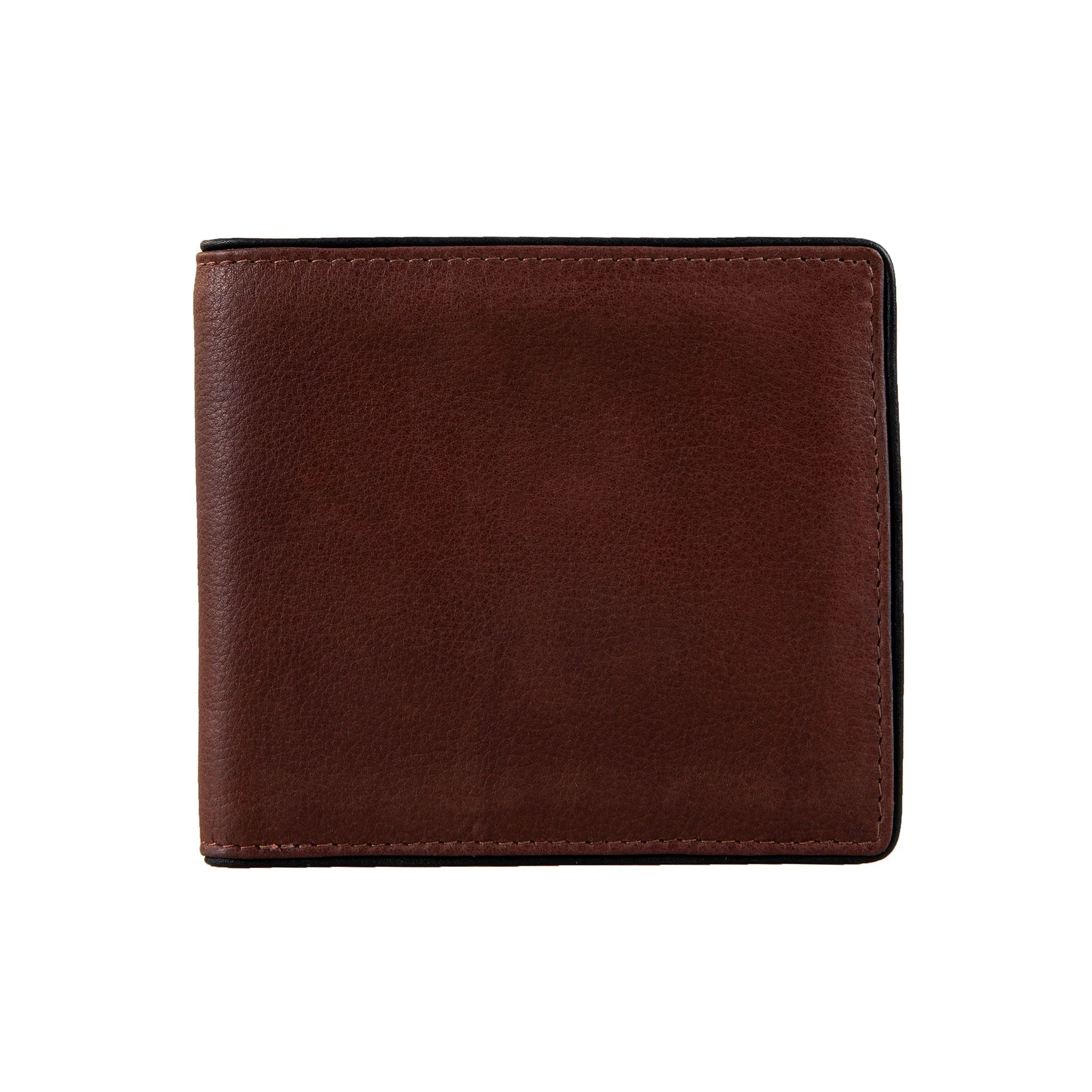 Men's Two-Colour Pebble Grain Leather Bifold Wallet with RFID Blocking and Coin Purse - Image 6