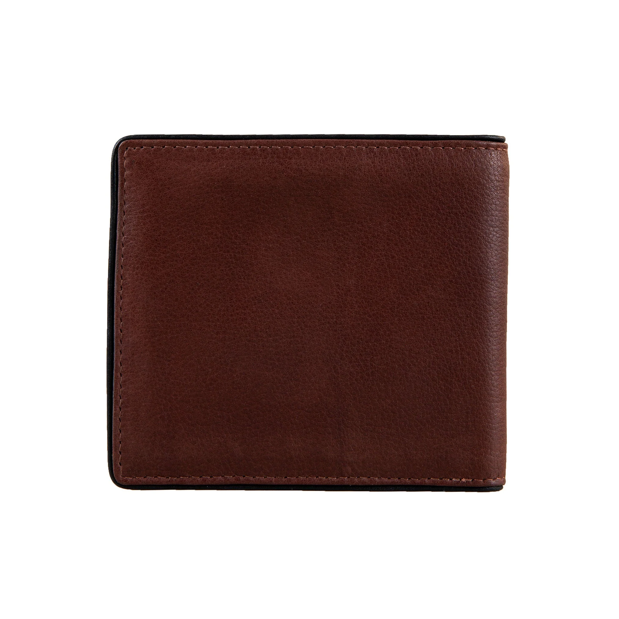 Men's Two-Colour Pebble Grain Leather Bifold Wallet with RFID Blocking and Coin Purse - Image 8