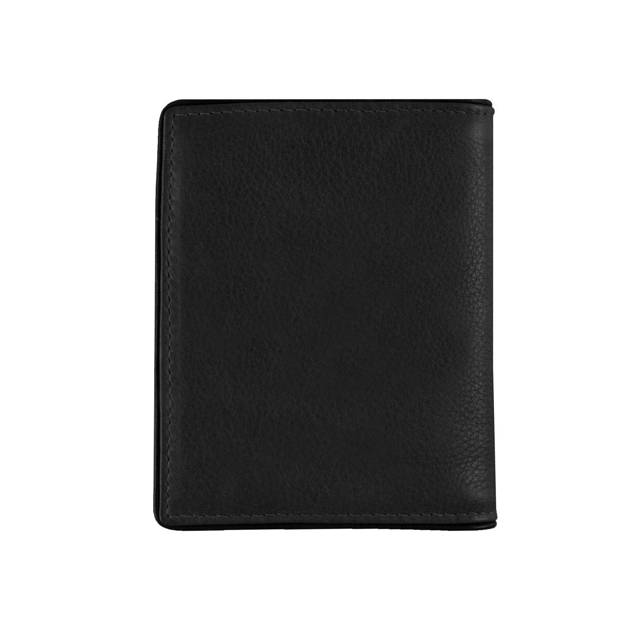 Men's Two-Colour Pebble Grain Leather Business Card Holder with RFID Blocking - Image 3