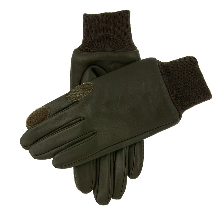 Men's Water-Resistant Fleece-Lined Leather Shooting Gloves - Image 5