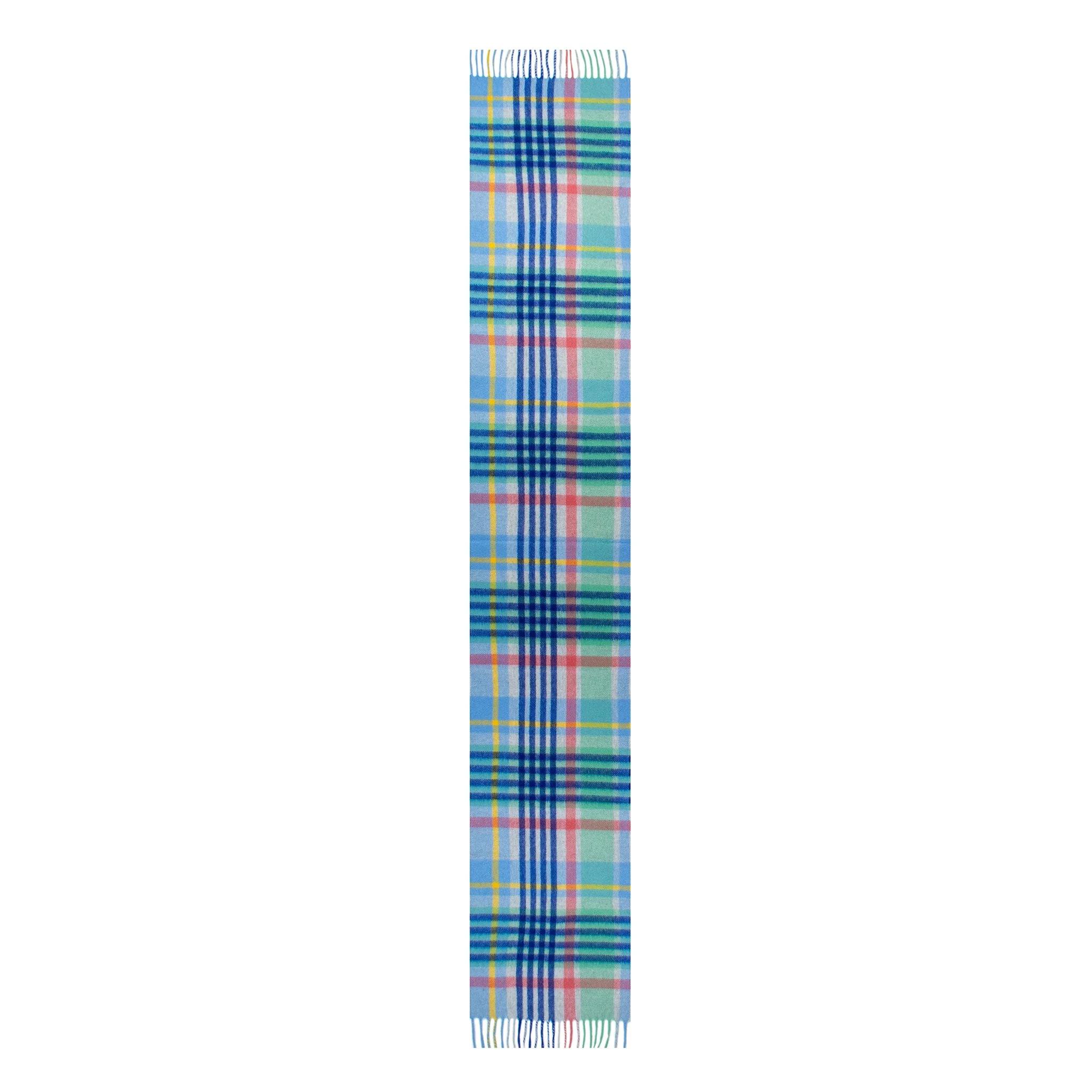 Heritage Plaid Check Cashmere Scarf with Tassels and Gift Box - Image 12