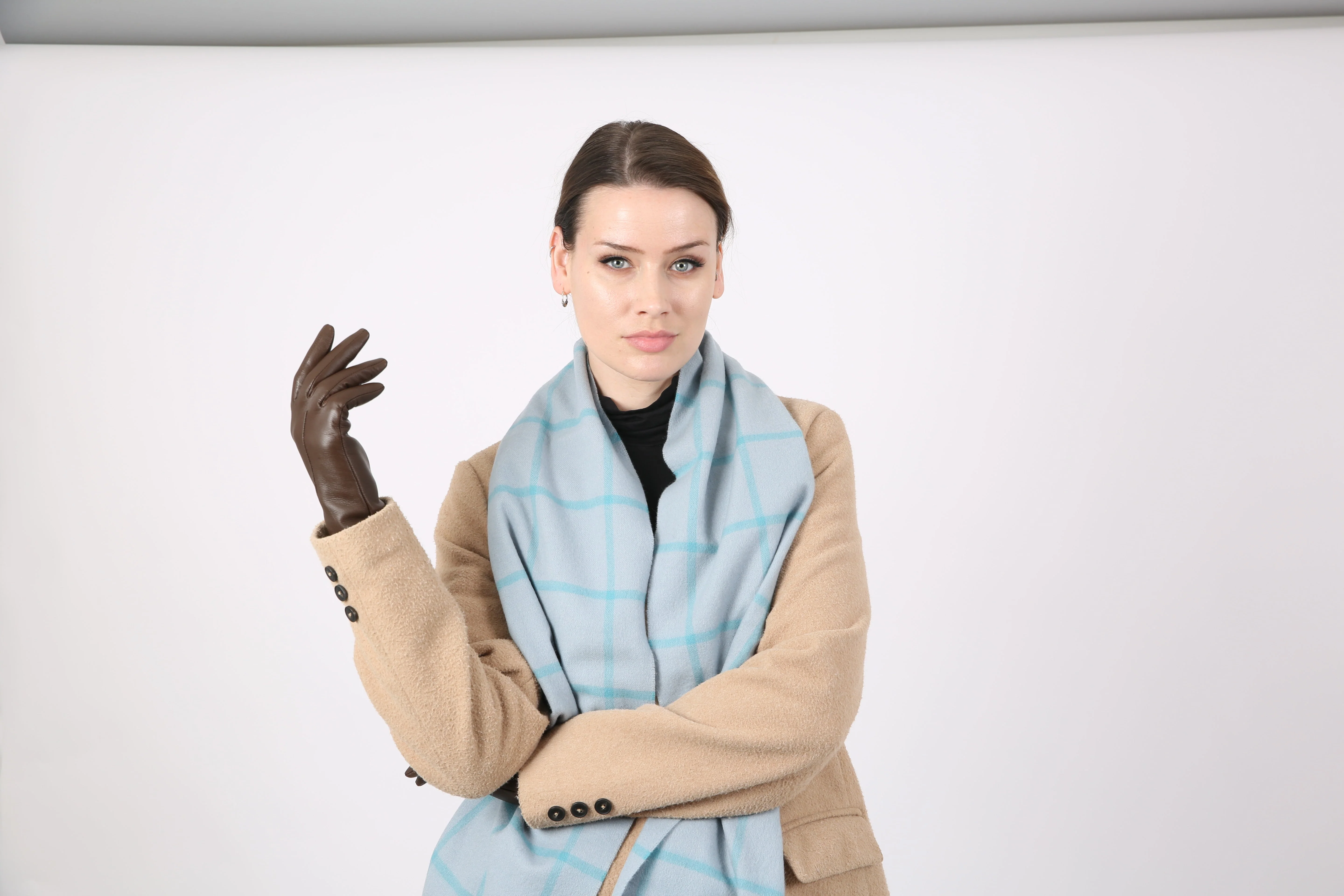 Heritage Plaid Check Cashmere Scarf with Tassels and Gift Box - Image 28
