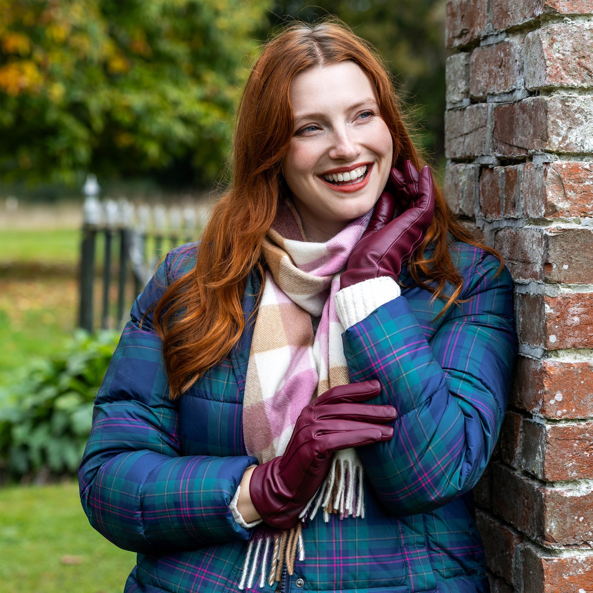 Heritage Plaid Check Cashmere Scarf with Tassels and Gift Box - Image 32