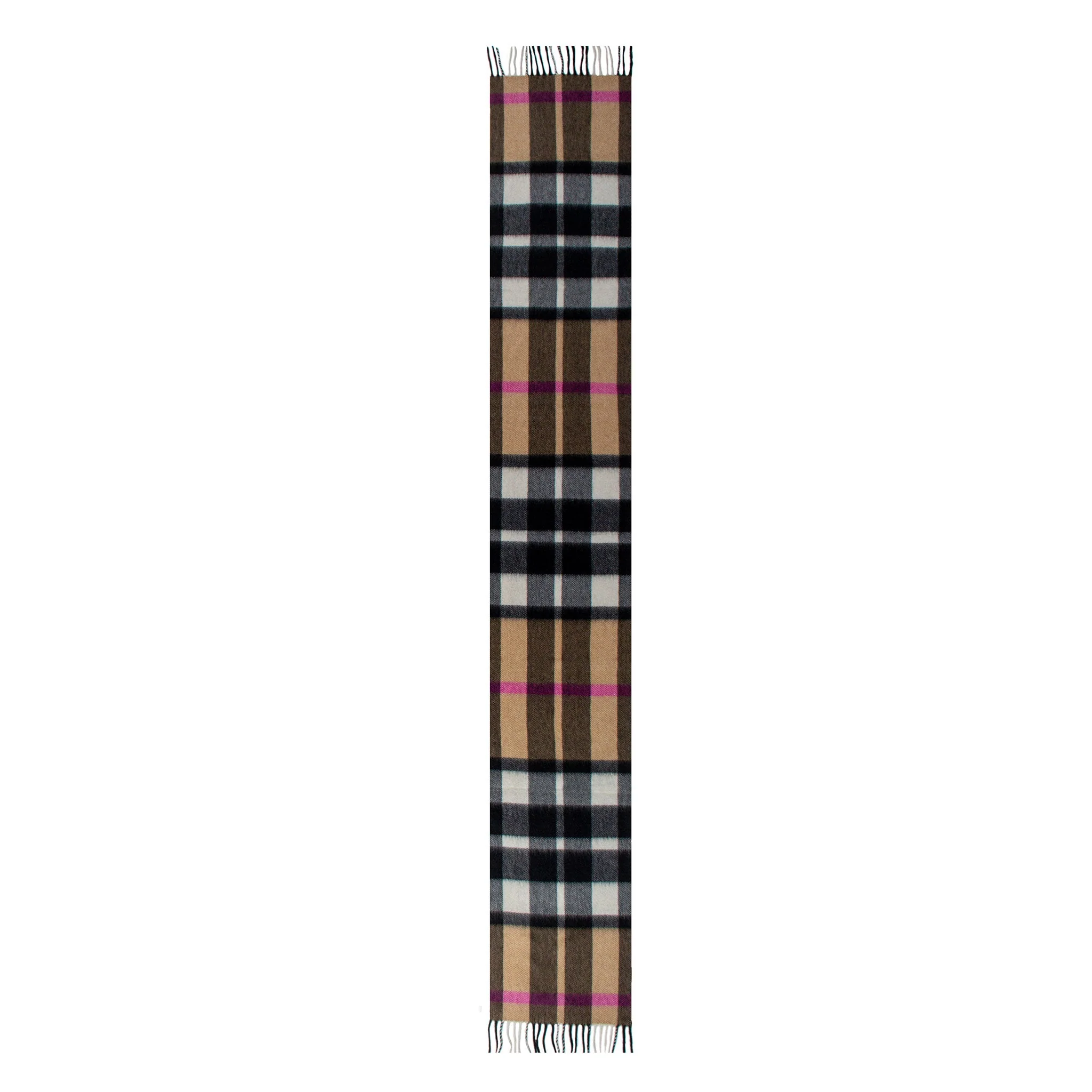 Heritage Plaid Check Cashmere Scarf with Tassels and Gift Box - Image 4