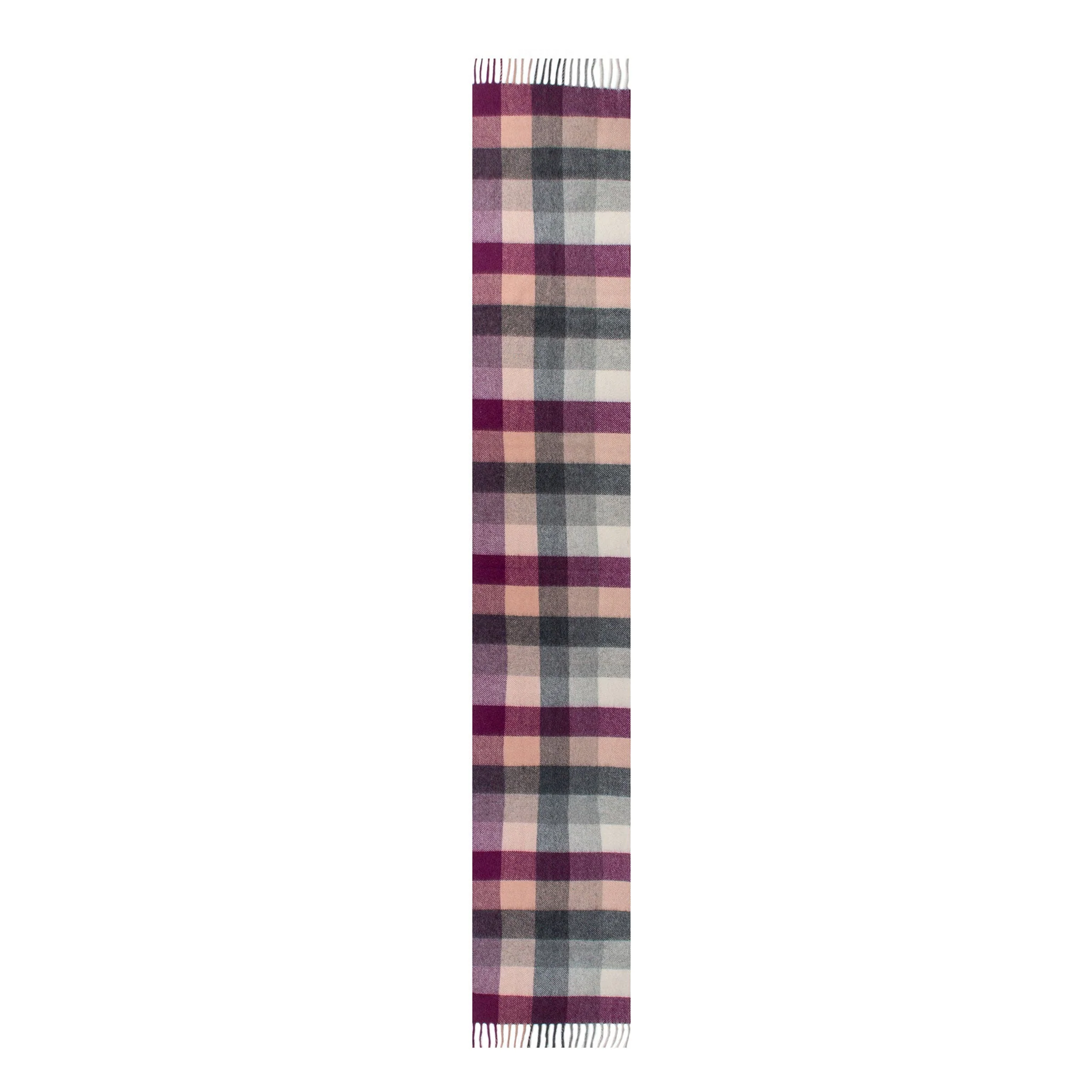 Heritage Plaid Check Cashmere Scarf with Tassels and Gift Box - Image 44