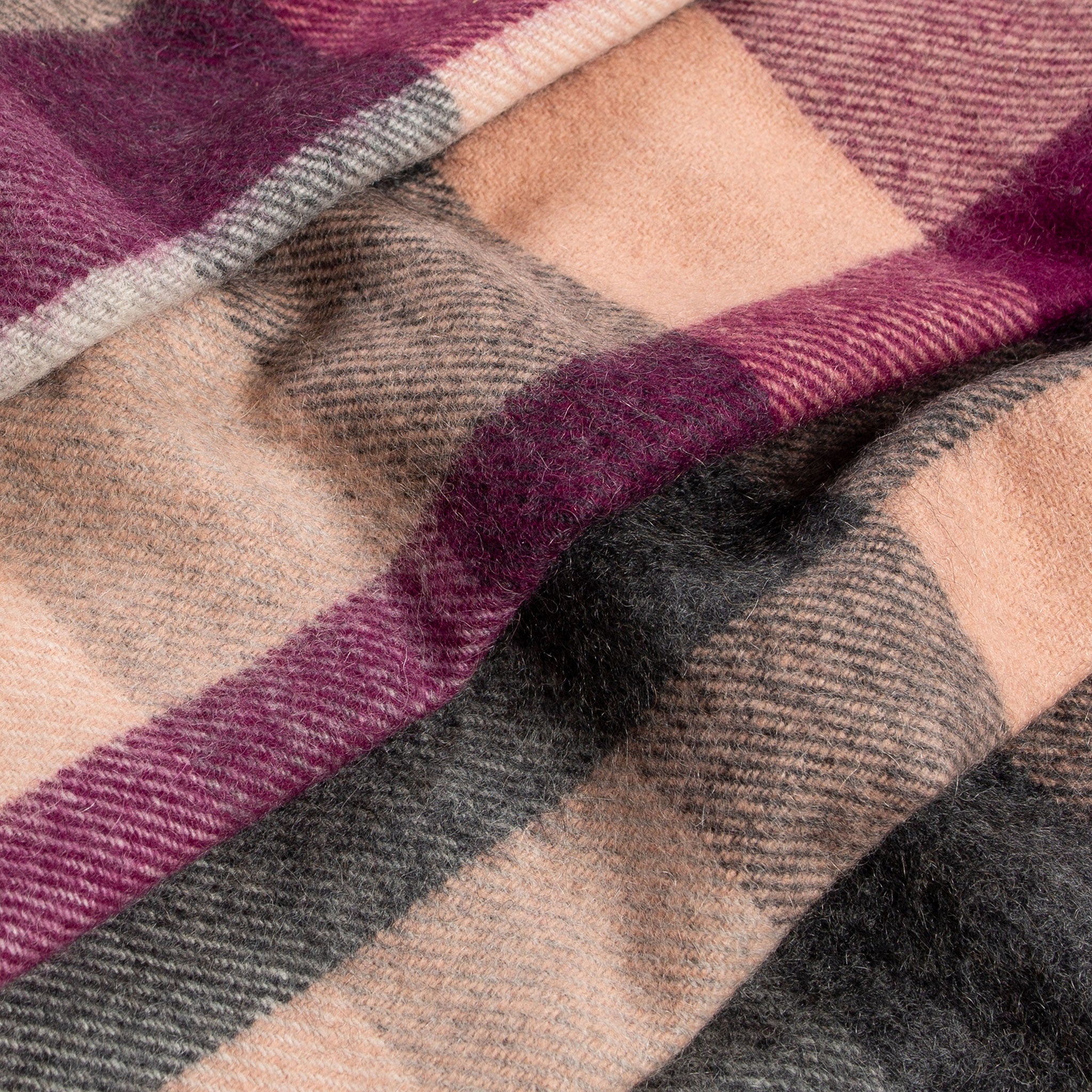 Heritage Plaid Check Cashmere Scarf with Tassels and Gift Box - Image 45