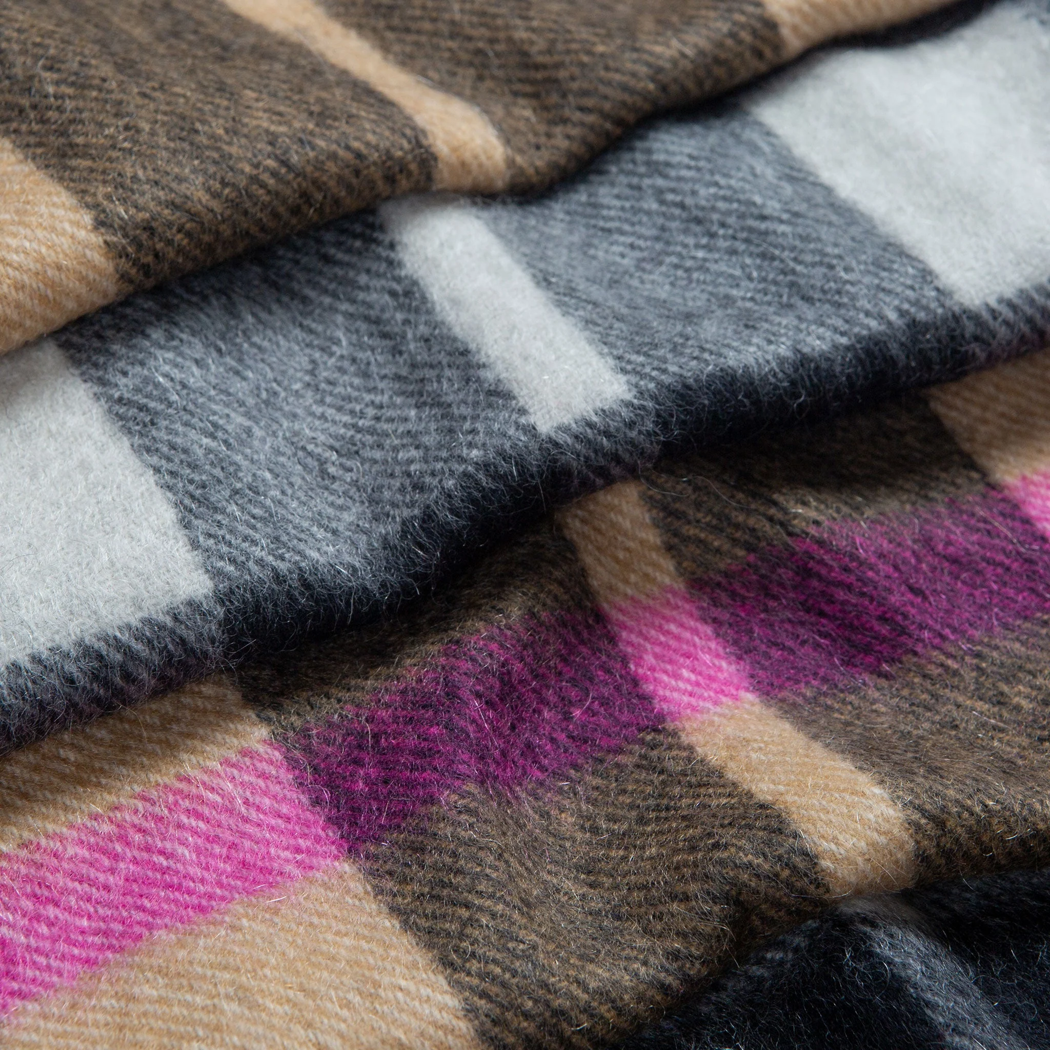 Heritage Plaid Check Cashmere Scarf with Tassels and Gift Box - Image 5