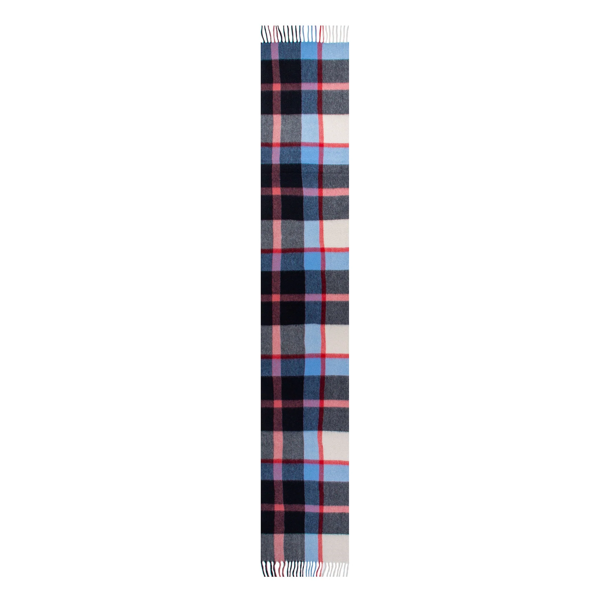 Heritage Plaid Check Cashmere Scarf with Tassels and Gift Box - Image 50