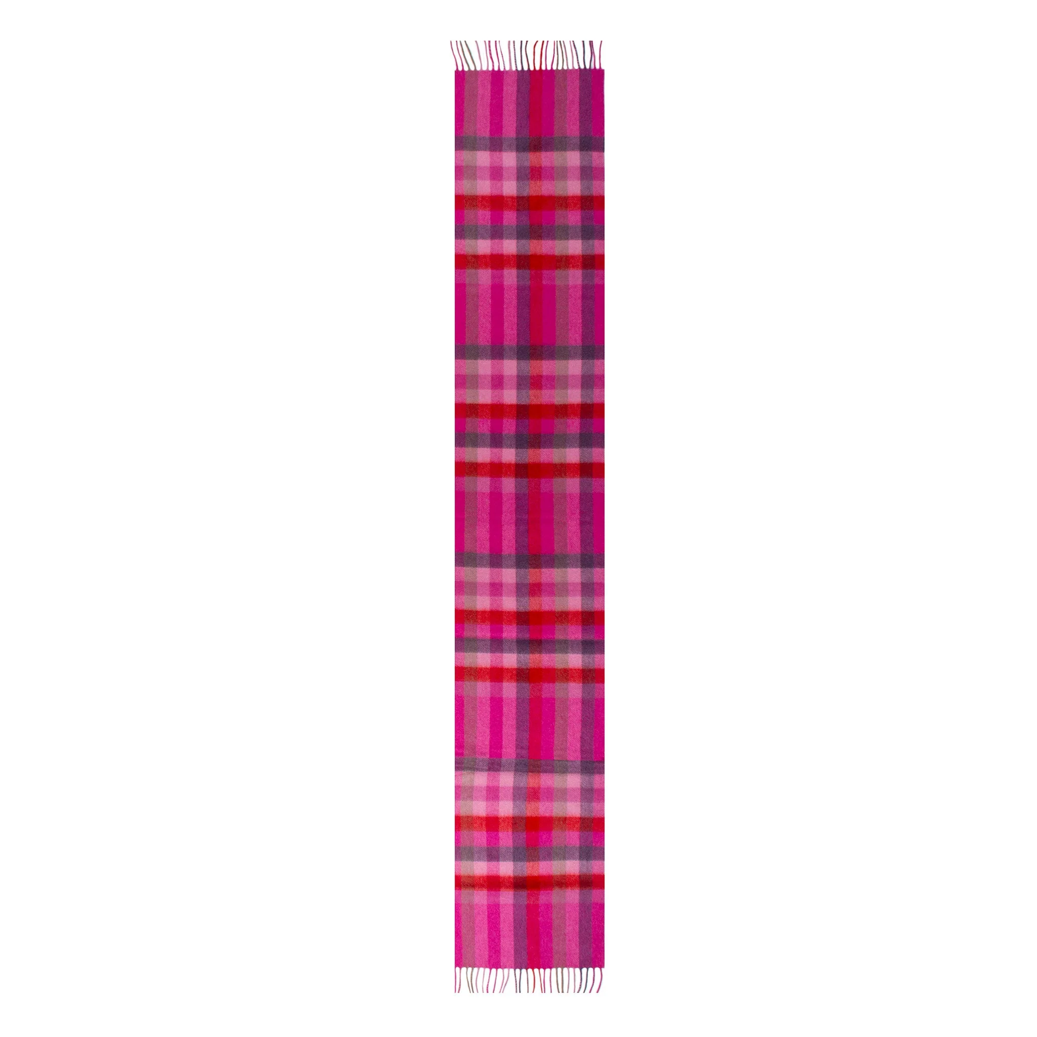 Heritage Plaid Check Cashmere Scarf with Tassels and Gift Box - Image 54