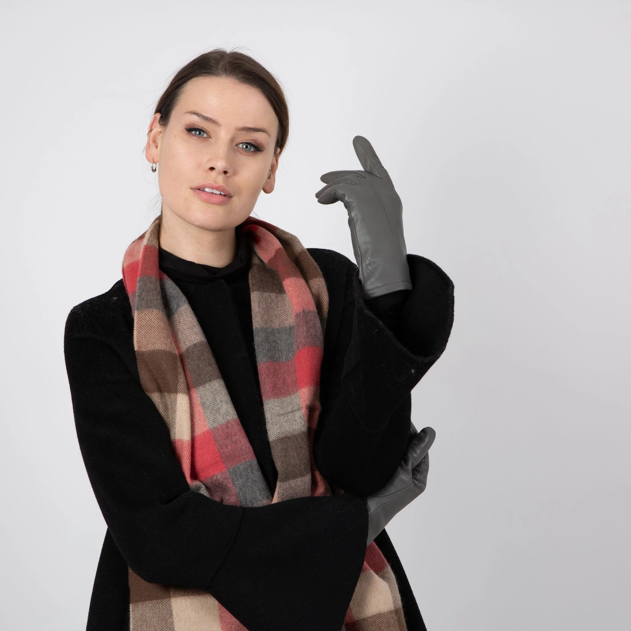 Heritage Plaid Check Cashmere Scarf with Tassels and Gift Box - Image 58