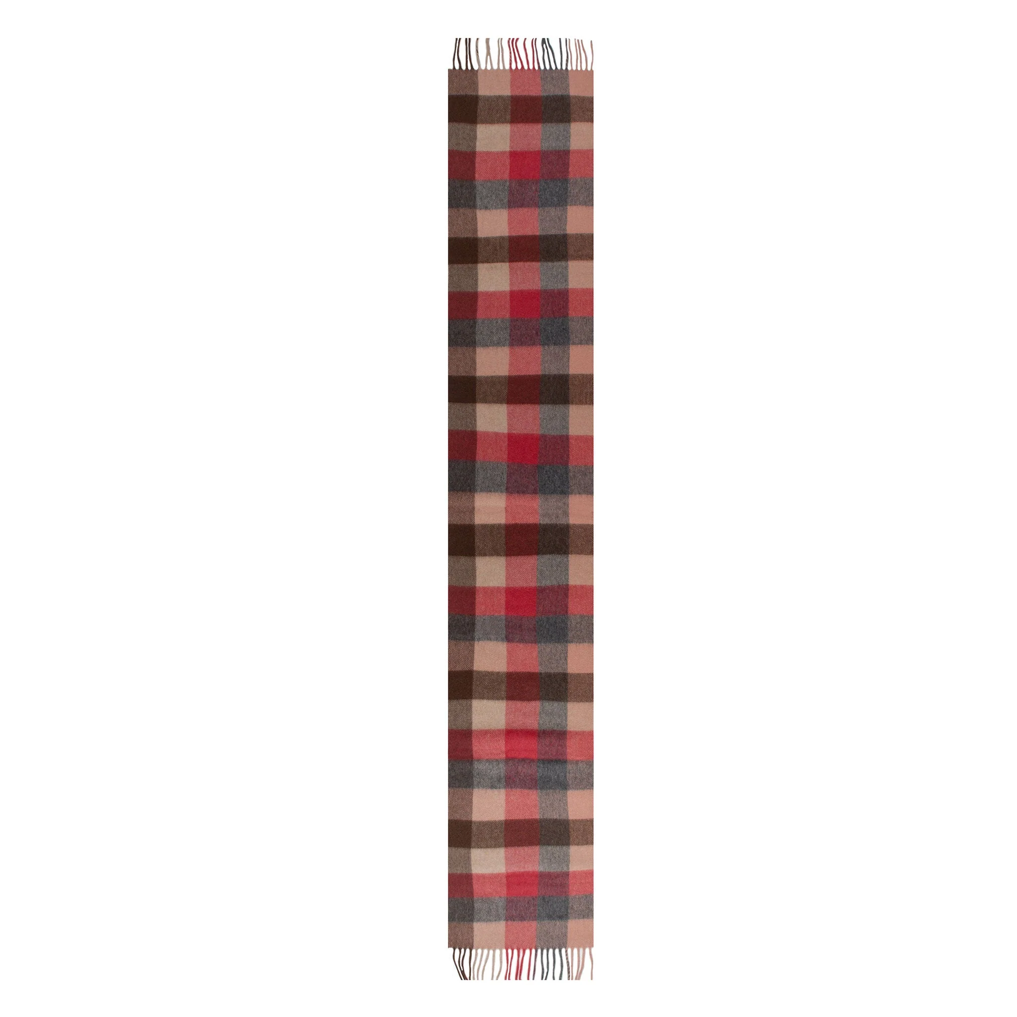 Heritage Plaid Check Cashmere Scarf with Tassels and Gift Box - Image 60