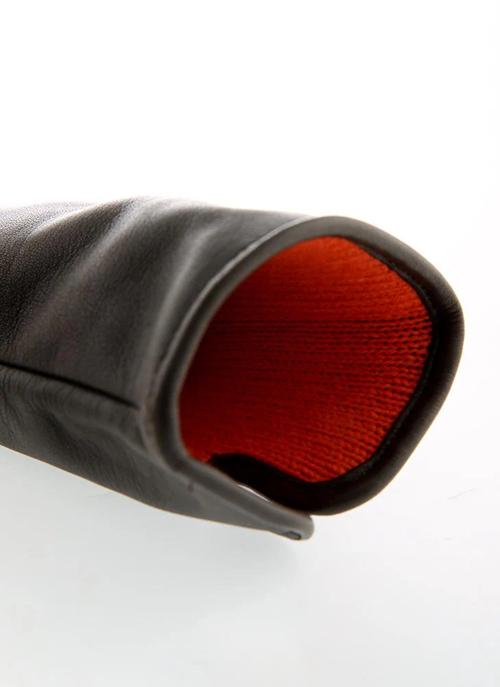 Women’s Heritage Touchscreen Cashmere-Lined Leather Gloves - Image 2