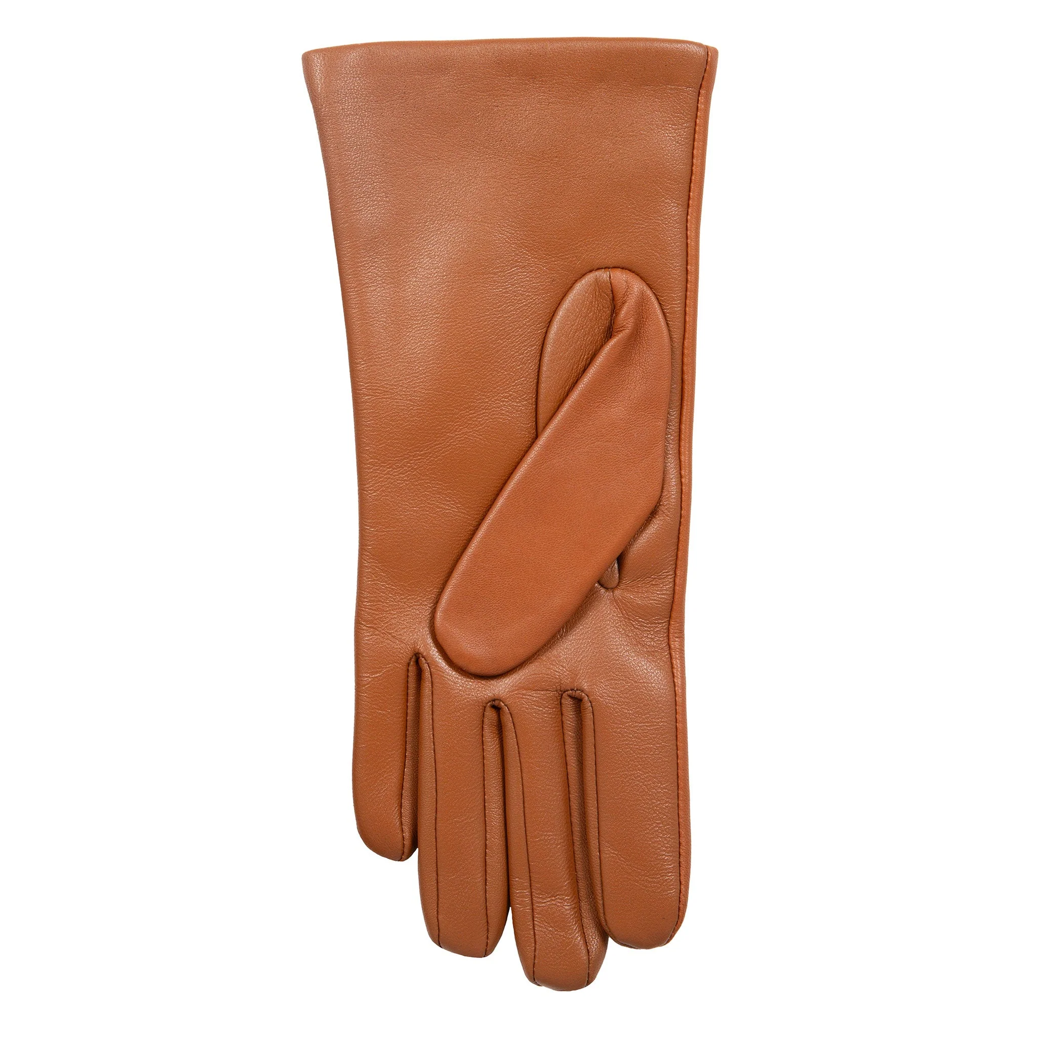 Women’s Touchscreen Three-Point Cashmere-Lined Leather Gloves - Image 21