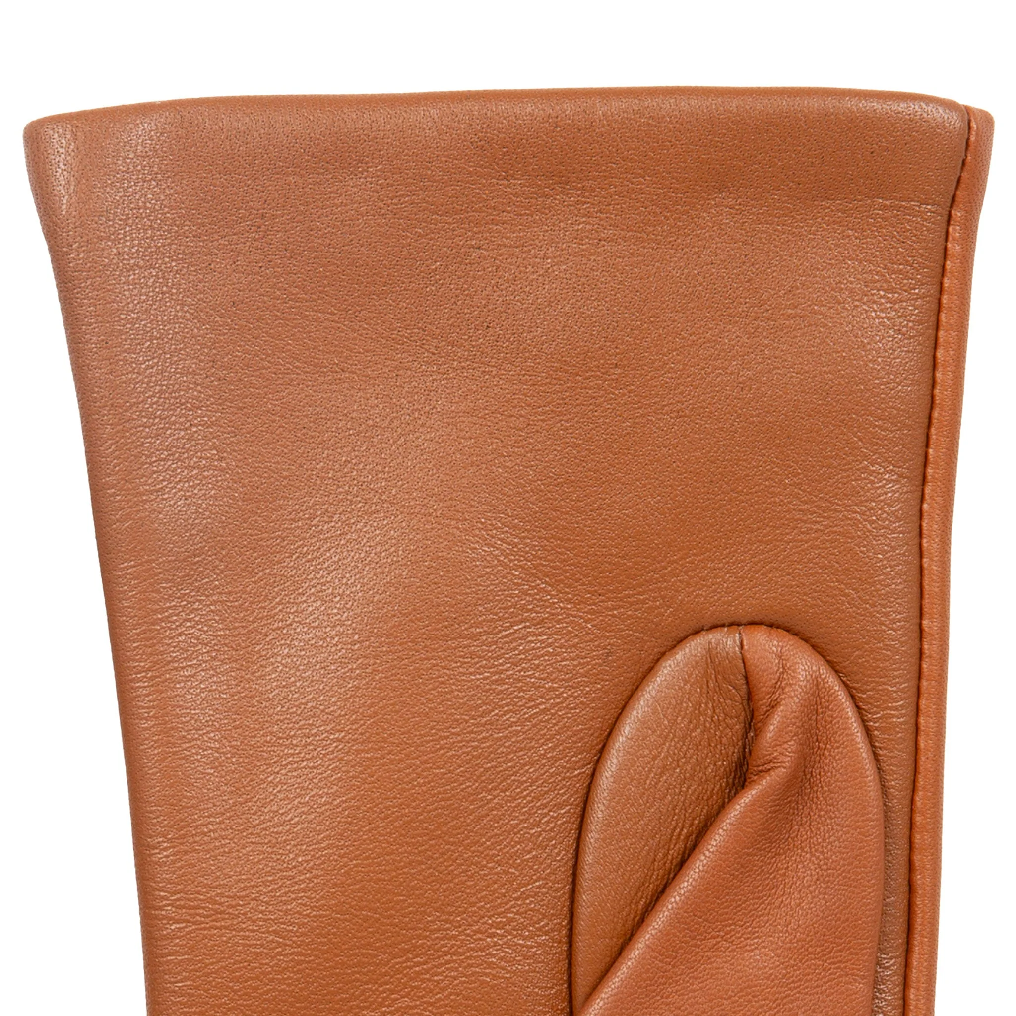 Women’s Touchscreen Three-Point Cashmere-Lined Leather Gloves - Image 22