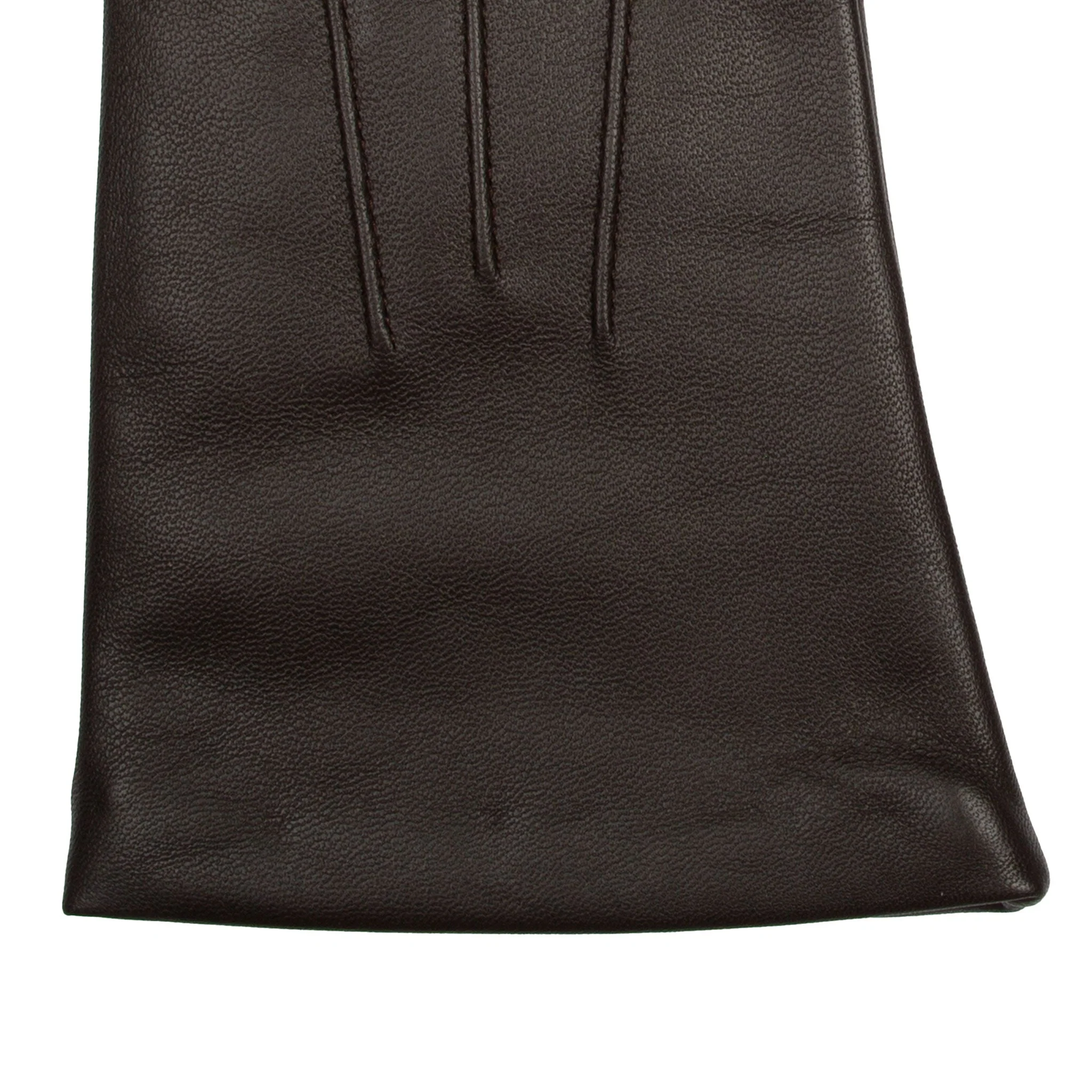 Women’s Touchscreen Three-Point Cashmere-Lined Leather Gloves - Image 31