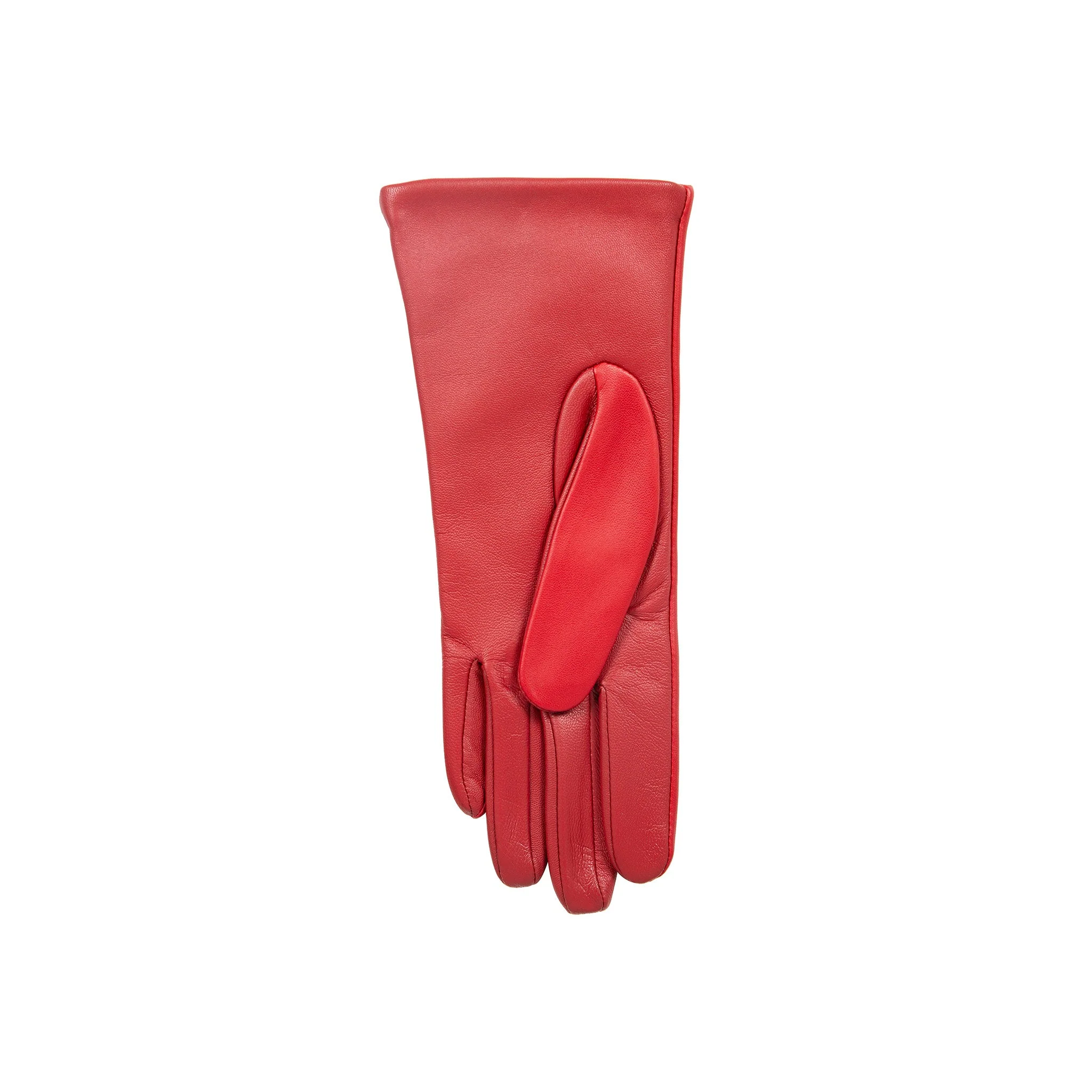 Women’s Touchscreen Three-Point Cashmere-Lined Leather Gloves - Image 44