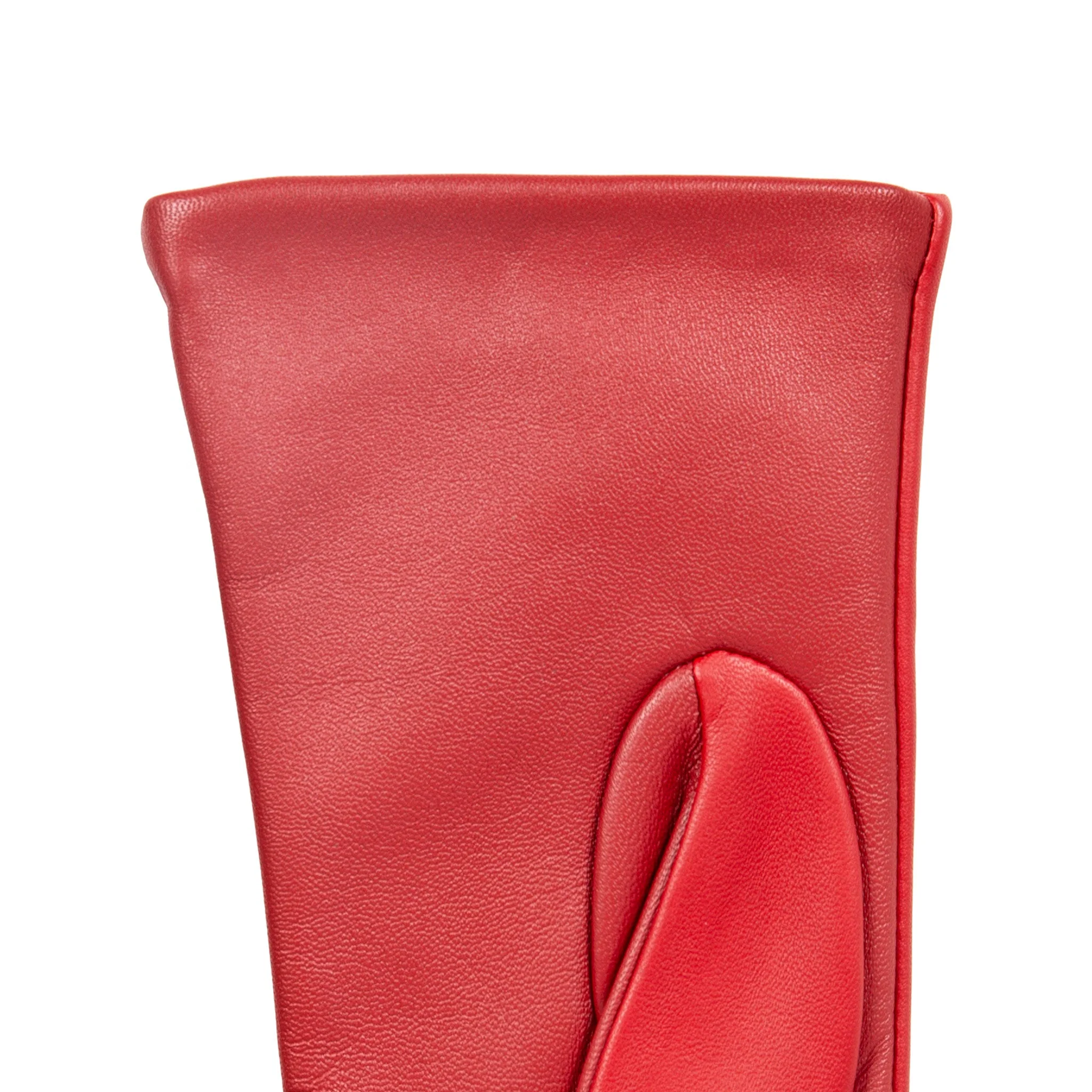 Women’s Touchscreen Three-Point Cashmere-Lined Leather Gloves - Image 45