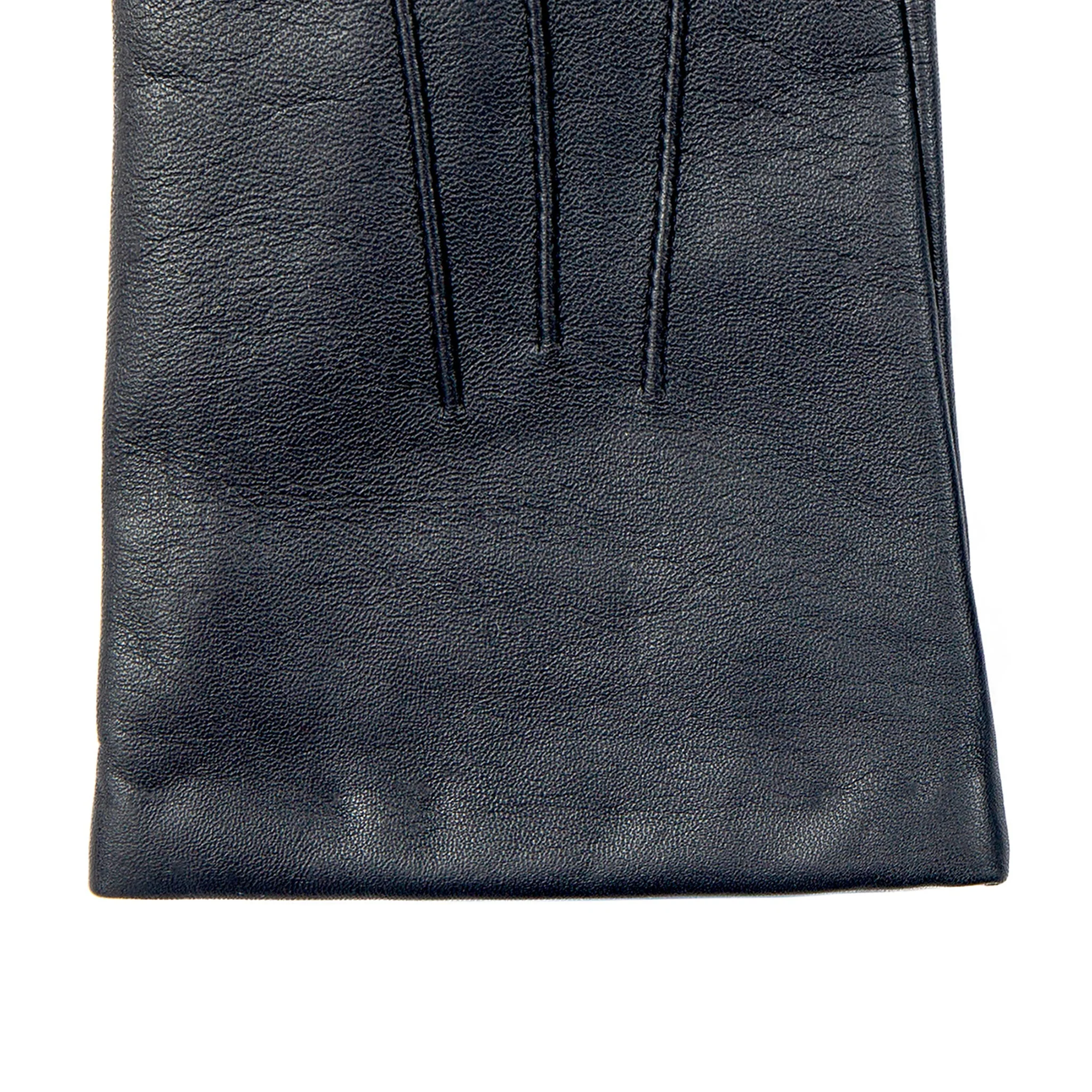 Women’s Touchscreen Three-Point Cashmere-Lined Leather Gloves - Image 53