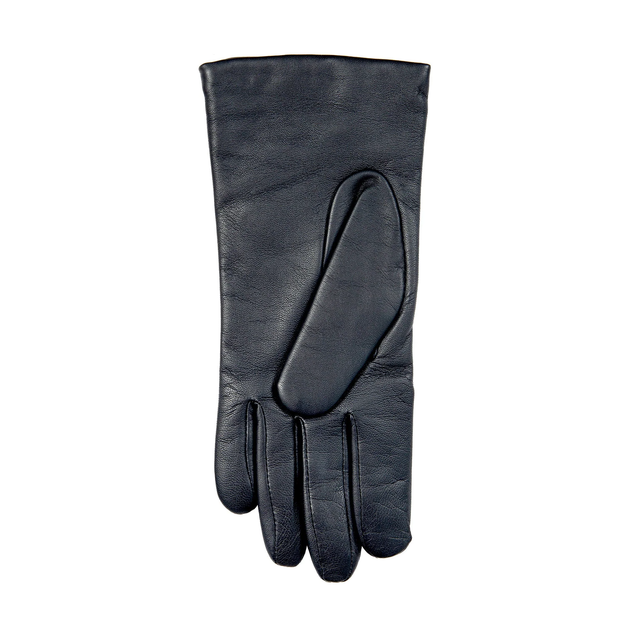 Women’s Touchscreen Three-Point Cashmere-Lined Leather Gloves - Image 54
