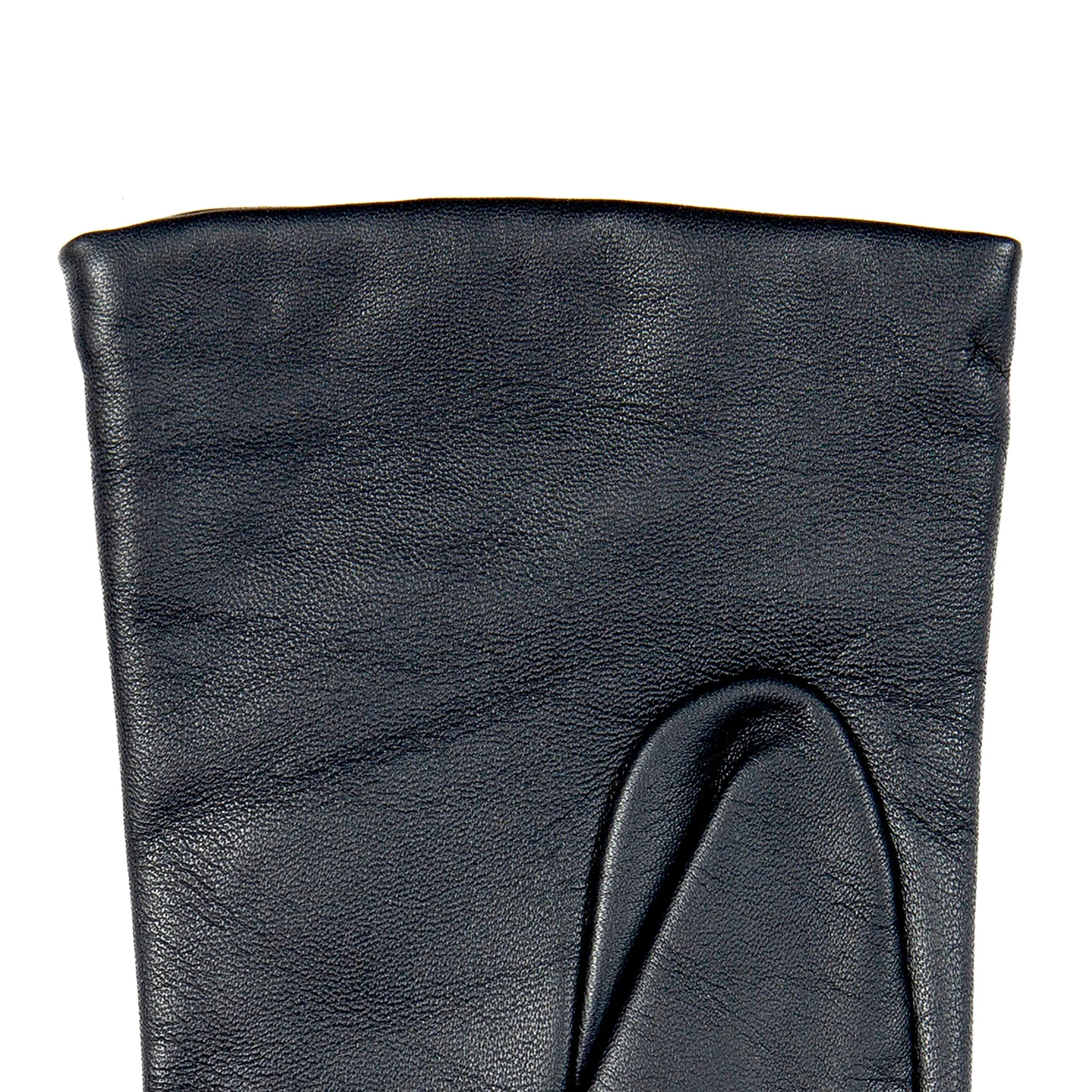 Women’s Touchscreen Three-Point Cashmere-Lined Leather Gloves - Image 55