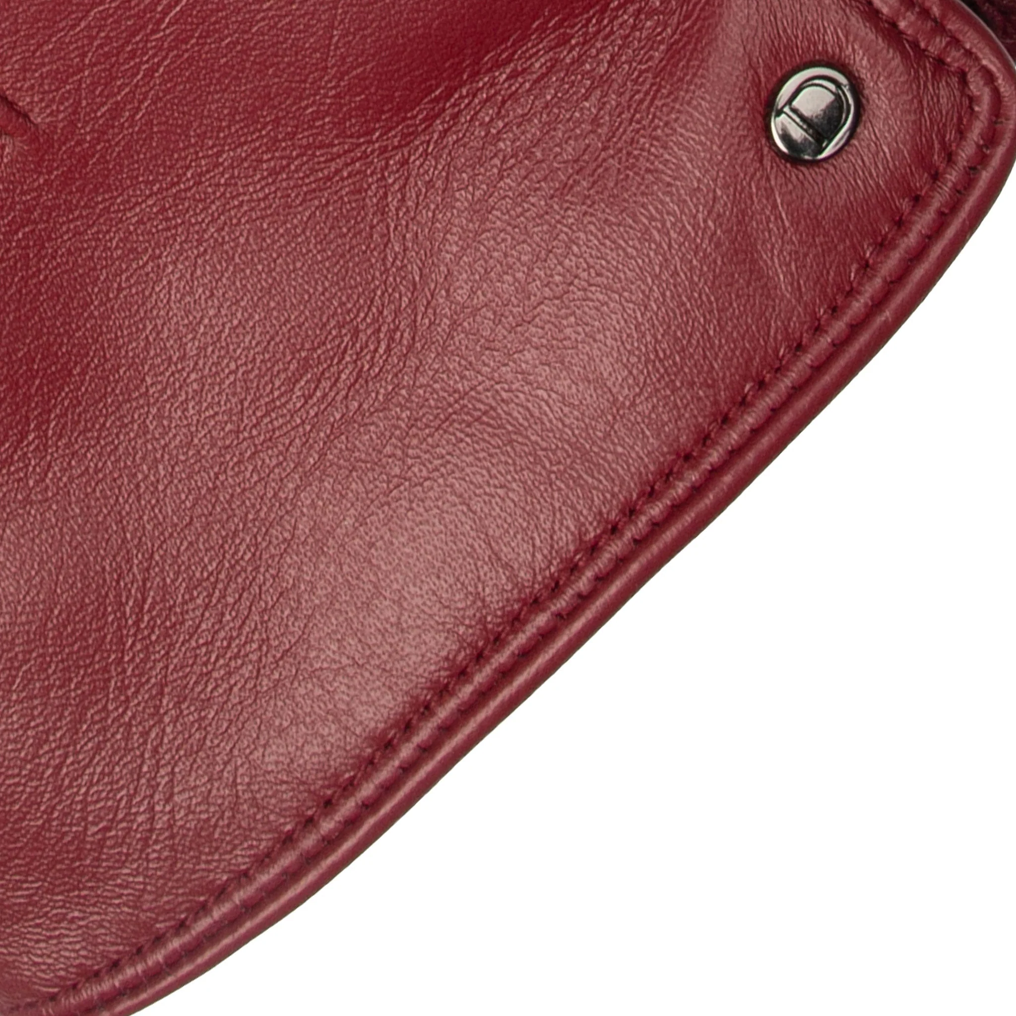 Women’s Touchscreen Single-Point Faux Fur-Lined Leather Gloves - Image 12