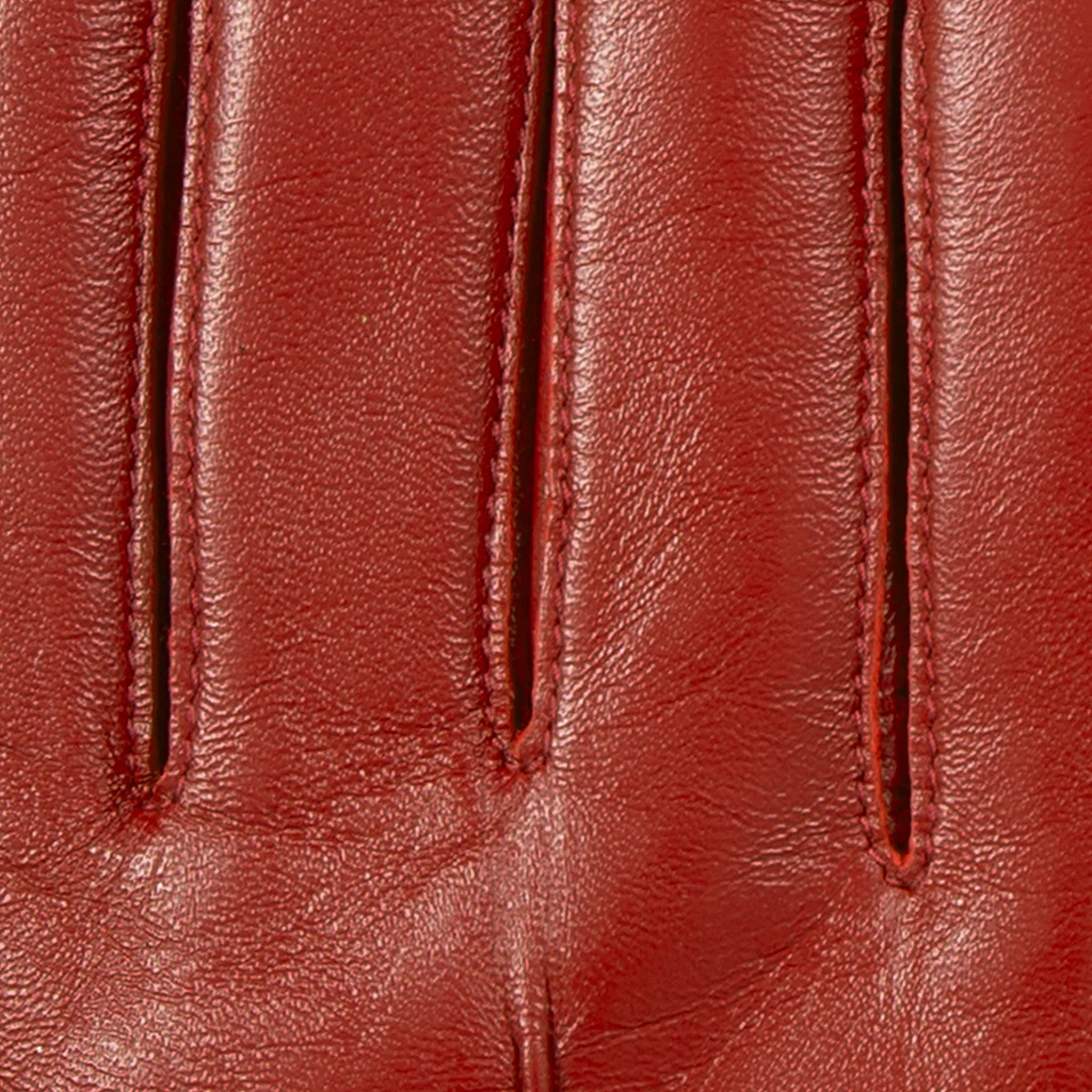 Women’s Touchscreen Single-Point Faux Fur-Lined Leather Gloves - Image 22