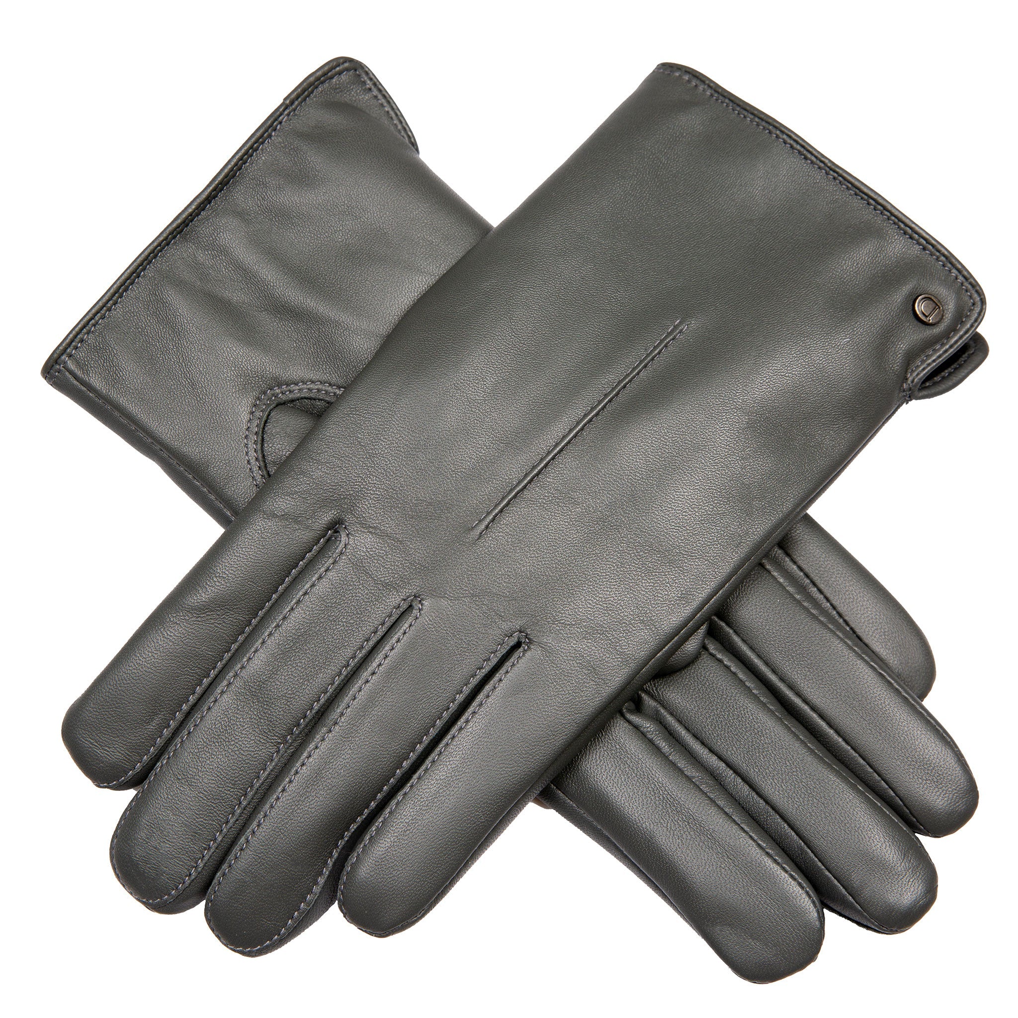 Women’s Touchscreen Single-Point Faux Fur-Lined Leather Gloves - Image 25