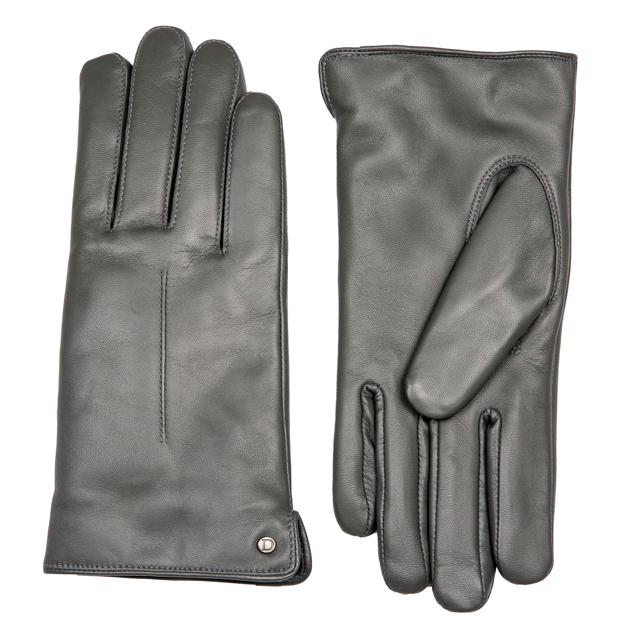 Women’s Touchscreen Single-Point Faux Fur-Lined Leather Gloves - Image 26