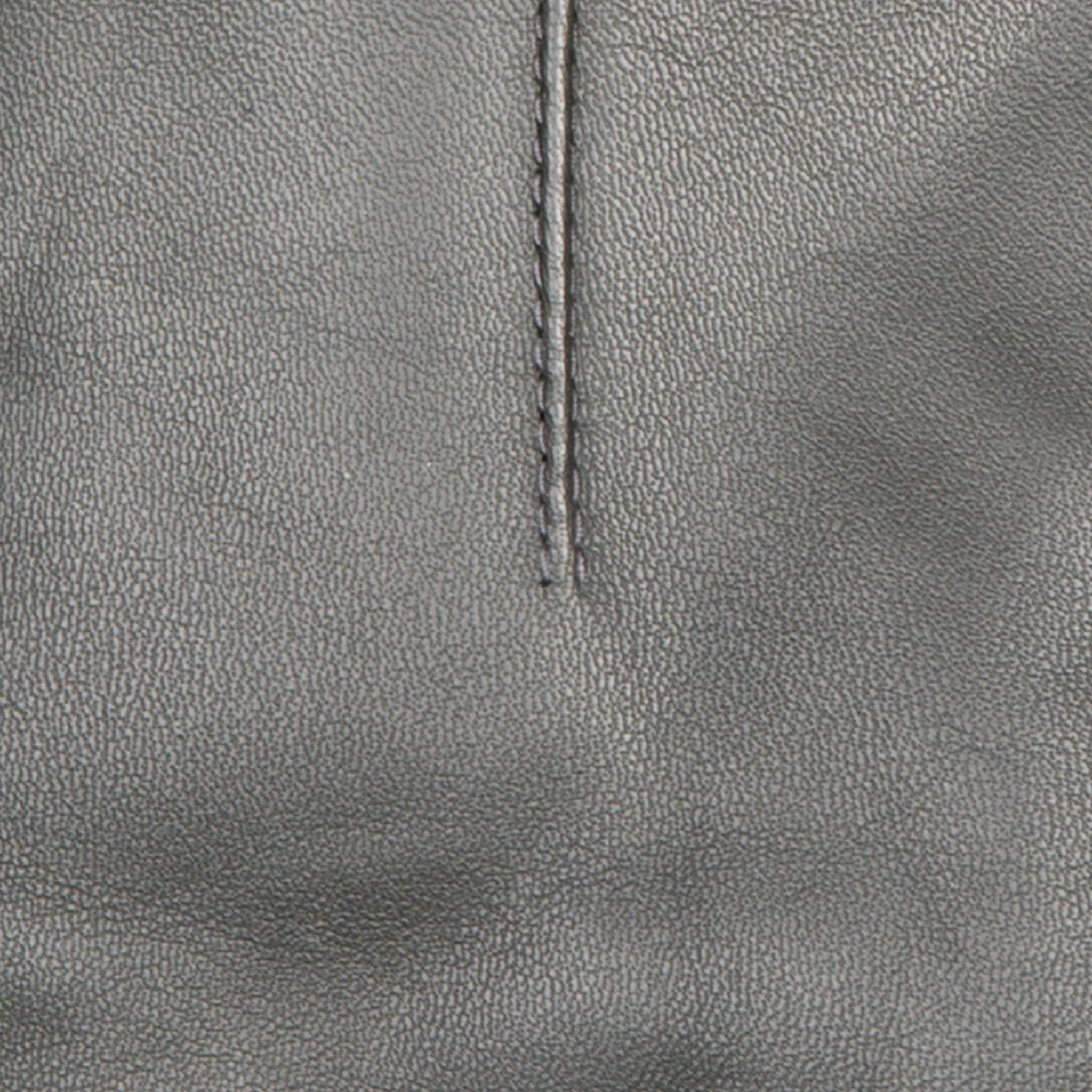 Women’s Touchscreen Single-Point Faux Fur-Lined Leather Gloves - Image 32
