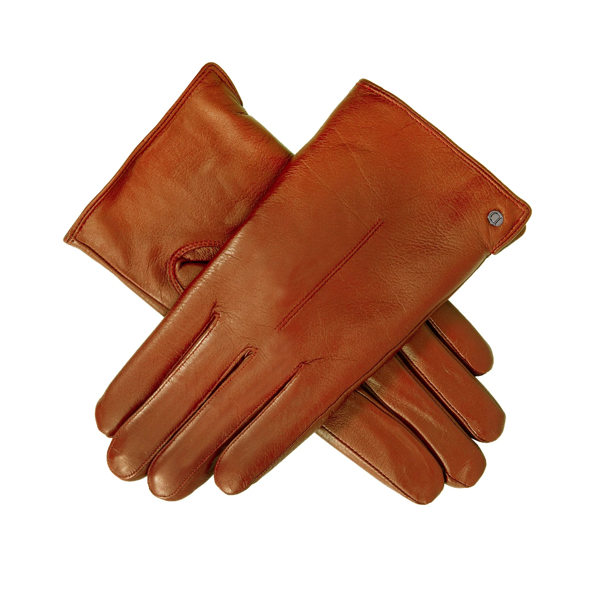 Women’s Touchscreen Single-Point Faux Fur-Lined Leather Gloves - Image 35