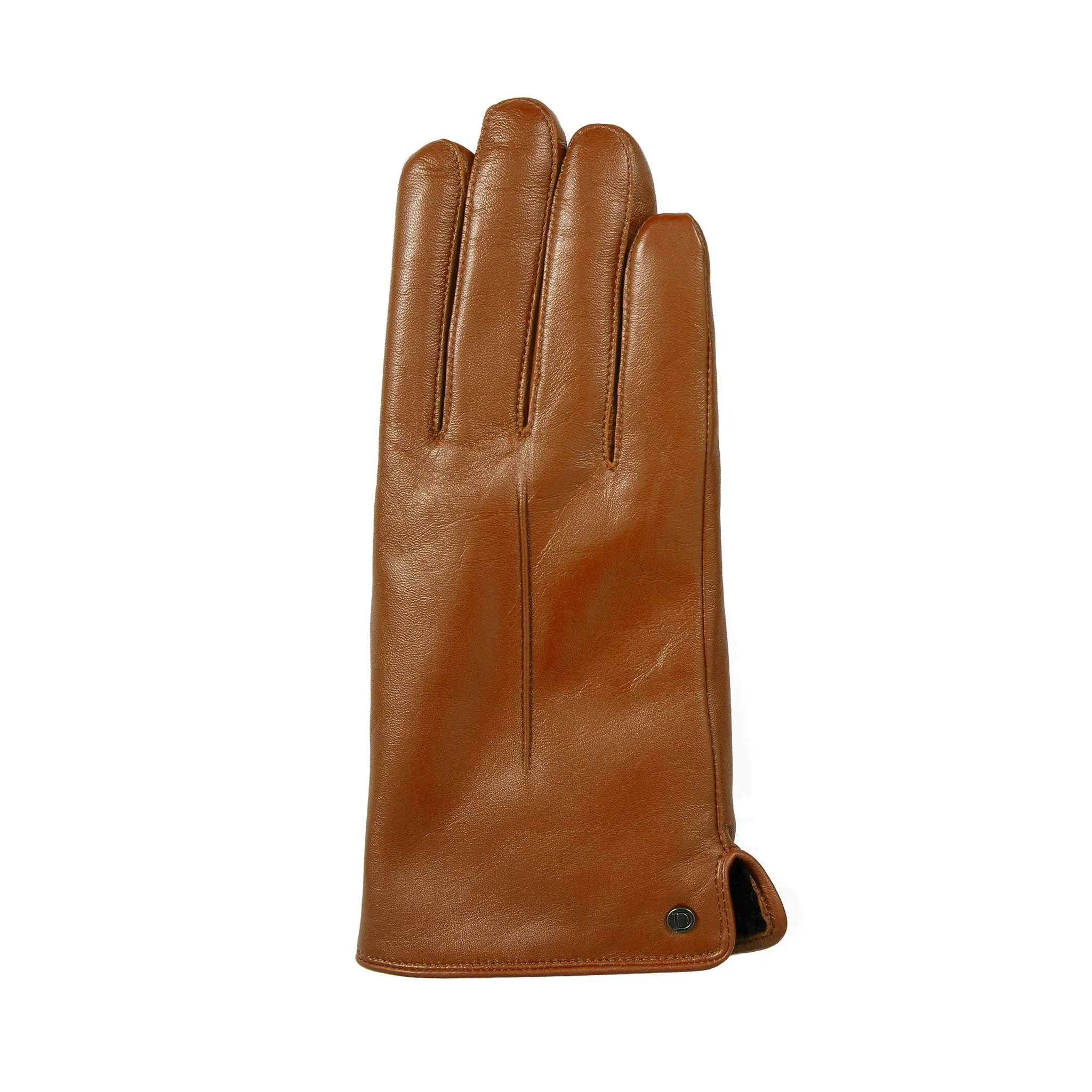 Women’s Touchscreen Single-Point Faux Fur-Lined Leather Gloves - Image 37