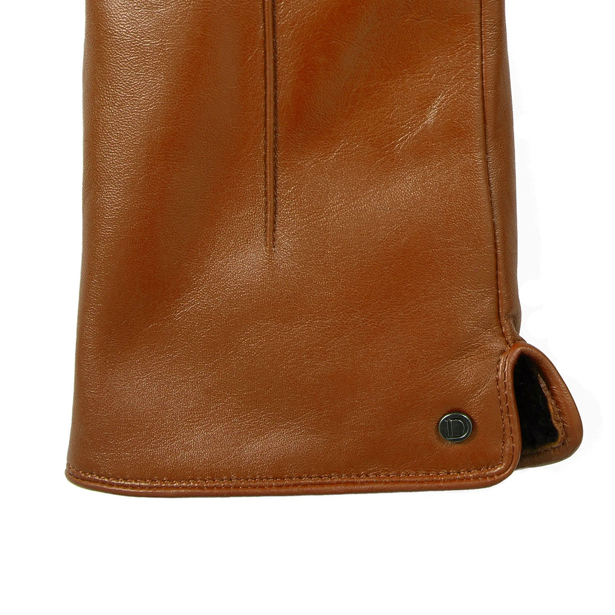 Women’s Touchscreen Single-Point Faux Fur-Lined Leather Gloves - Image 38