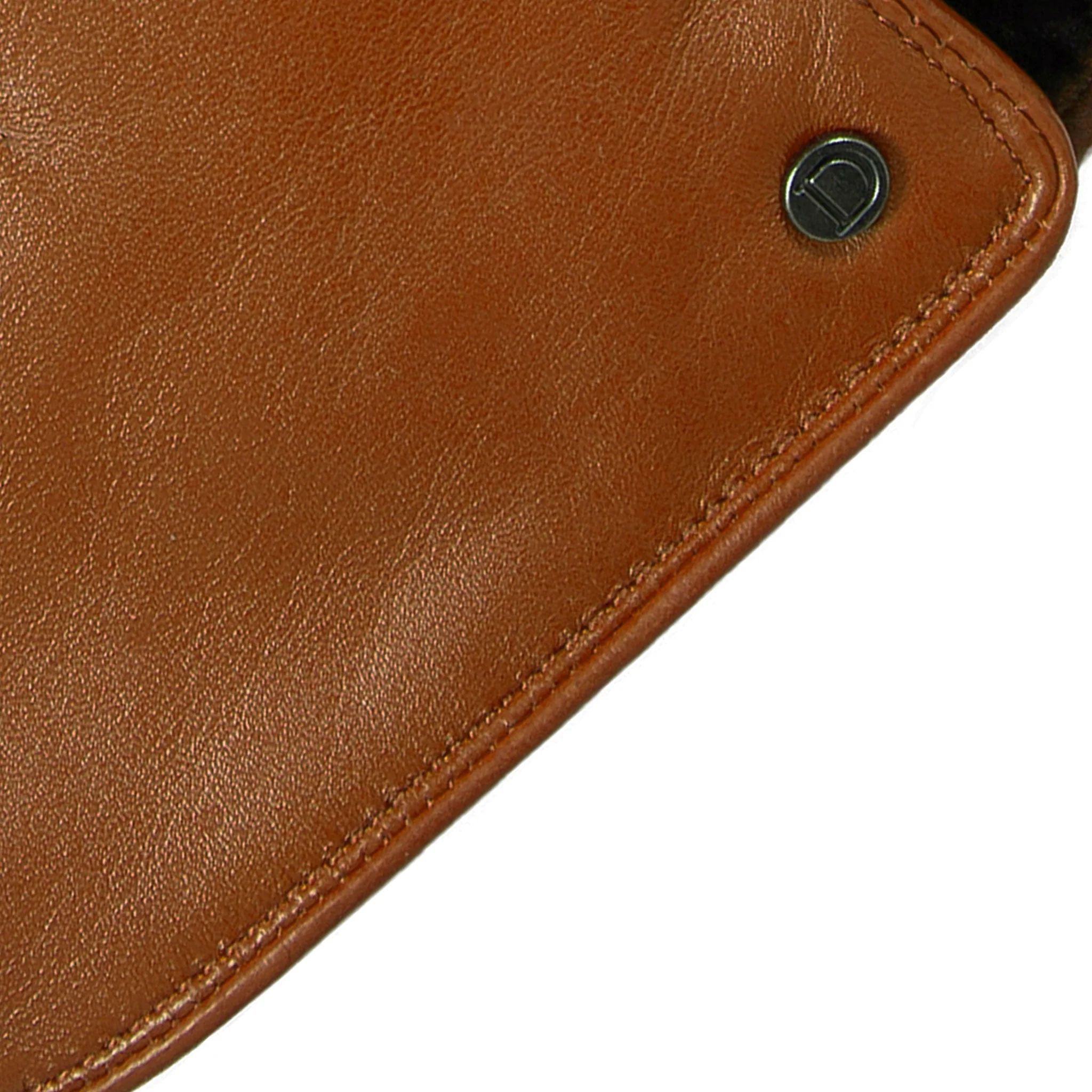 Women’s Touchscreen Single-Point Faux Fur-Lined Leather Gloves - Image 44