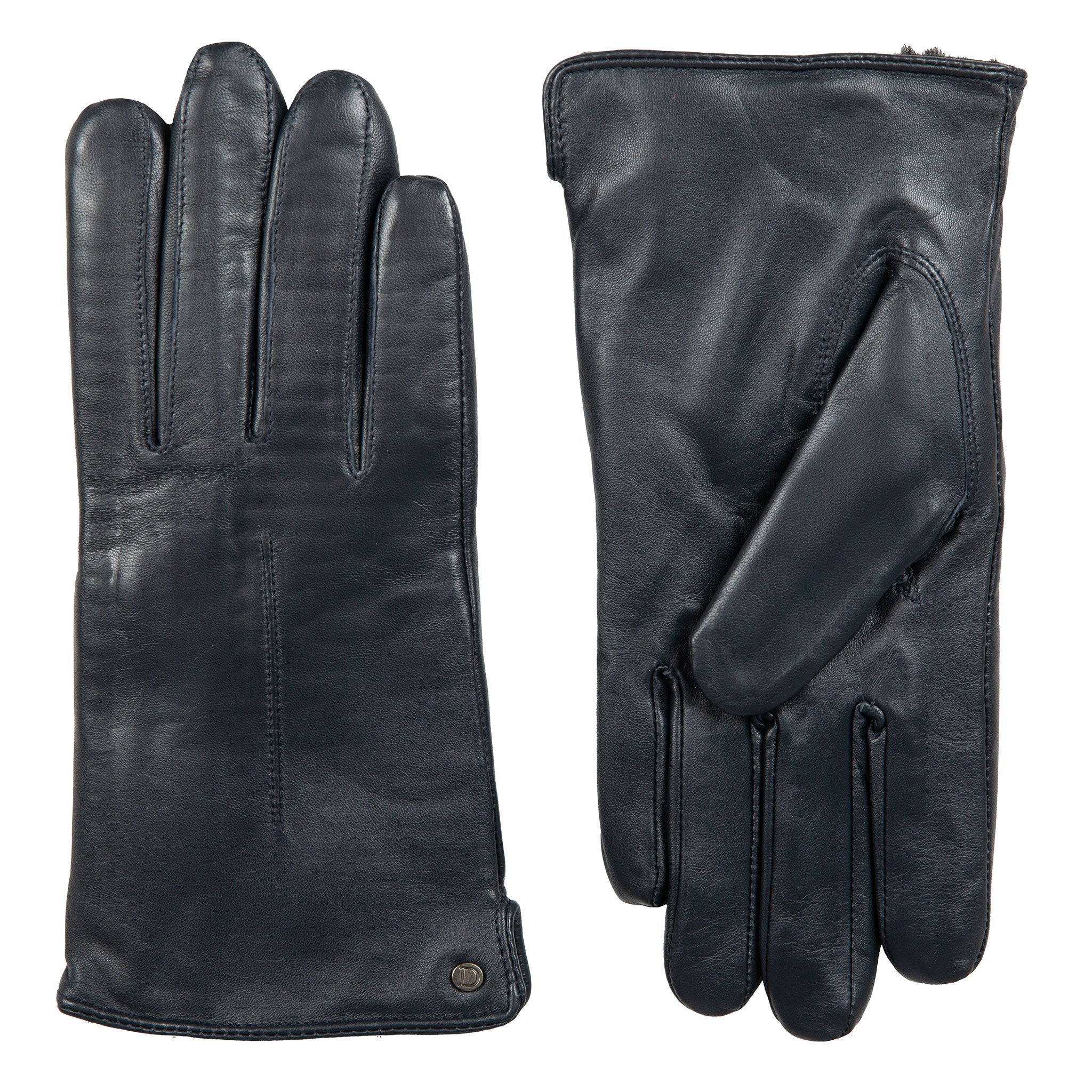 Women’s Touchscreen Single-Point Faux Fur-Lined Leather Gloves - Image 46