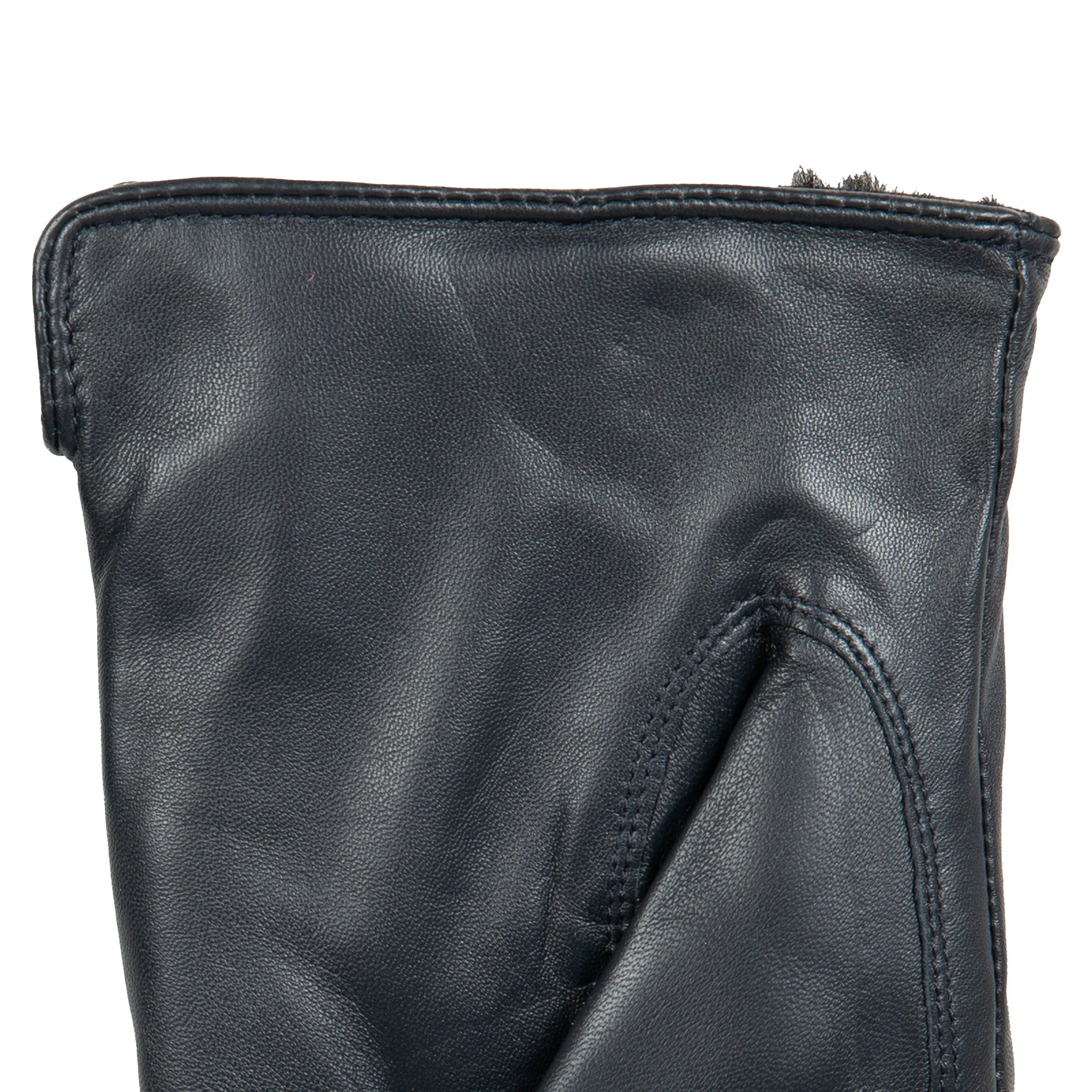 Women’s Touchscreen Single-Point Faux Fur-Lined Leather Gloves - Image 51
