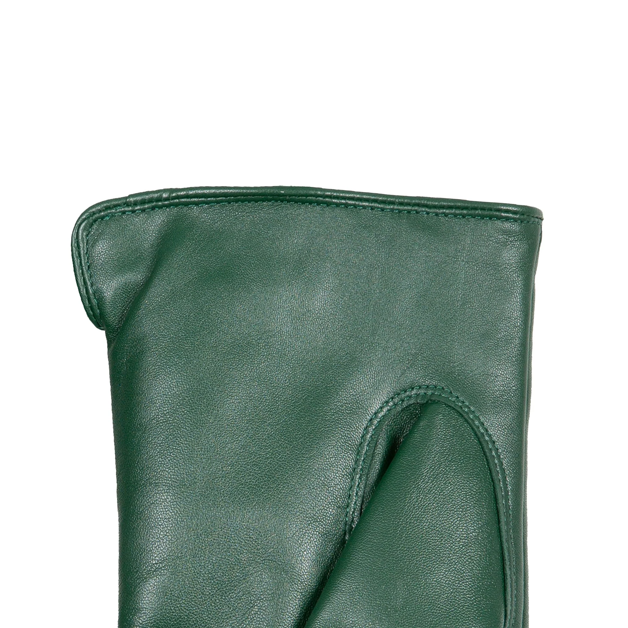 Women’s Touchscreen Single-Point Faux Fur-Lined Leather Gloves - Image 72