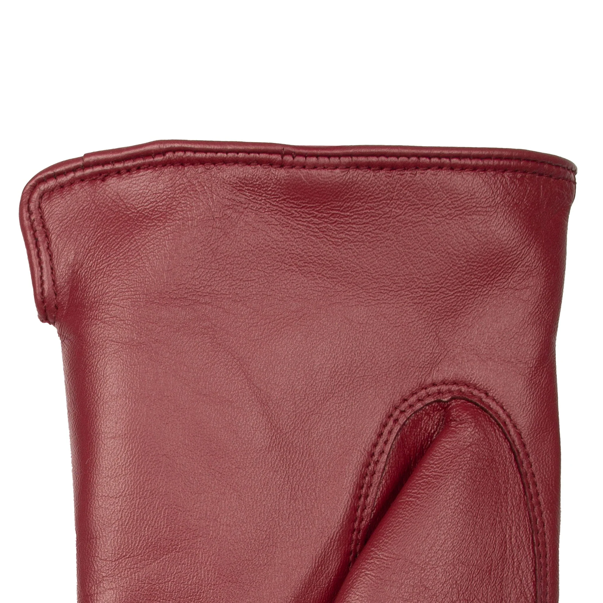 Women’s Touchscreen Single-Point Faux Fur-Lined Leather Gloves - Image 8
