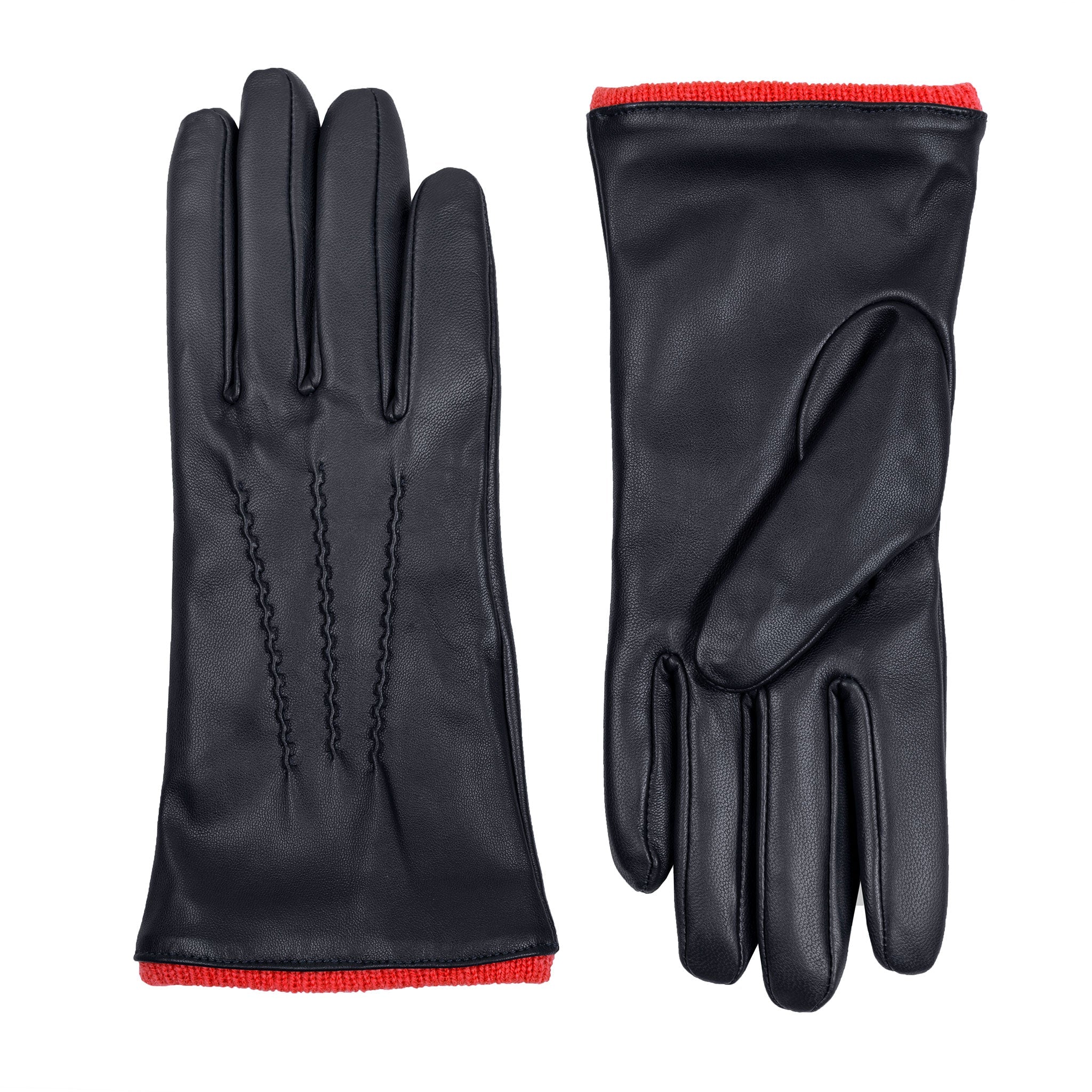 Women’s Heritage Touchscreen Handsewn Three-Point Cashmere-Lined Leather Gloves - Image 22