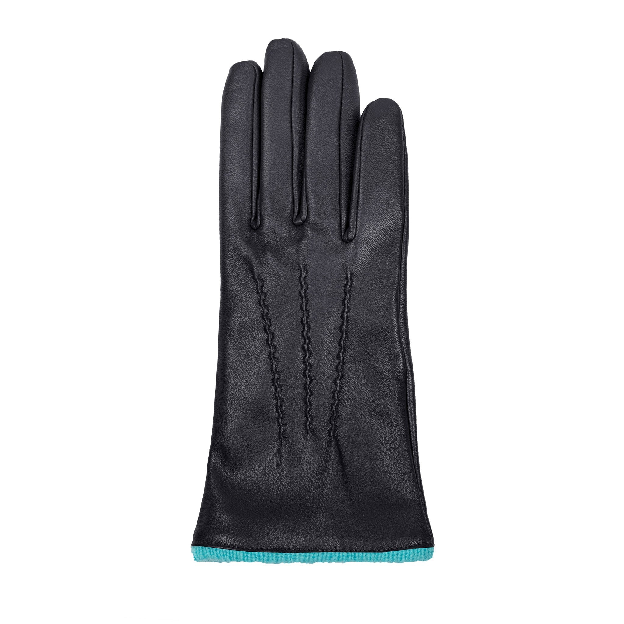Women’s Heritage Touchscreen Handsewn Three-Point Cashmere-Lined Leather Gloves - Image 3