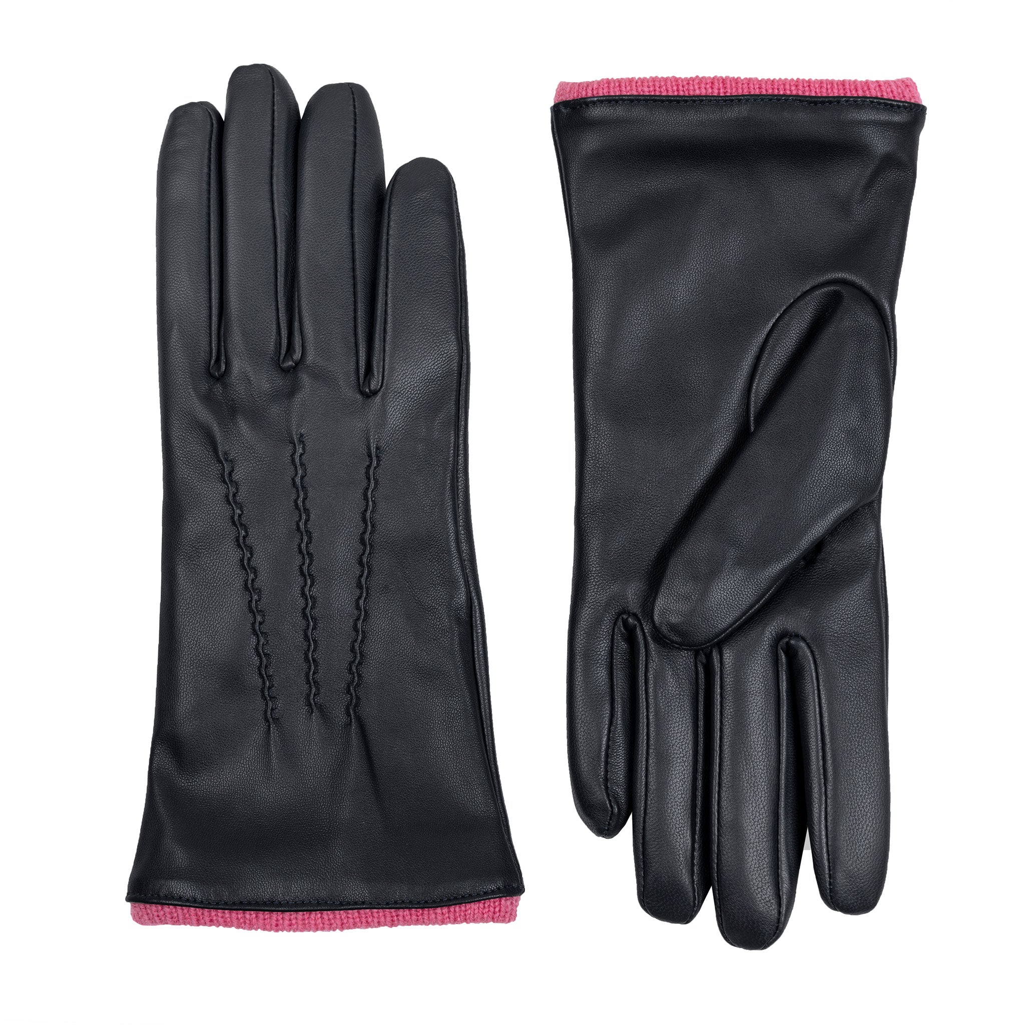 Women’s Heritage Touchscreen Handsewn Three-Point Cashmere-Lined Leather Gloves - Image 52