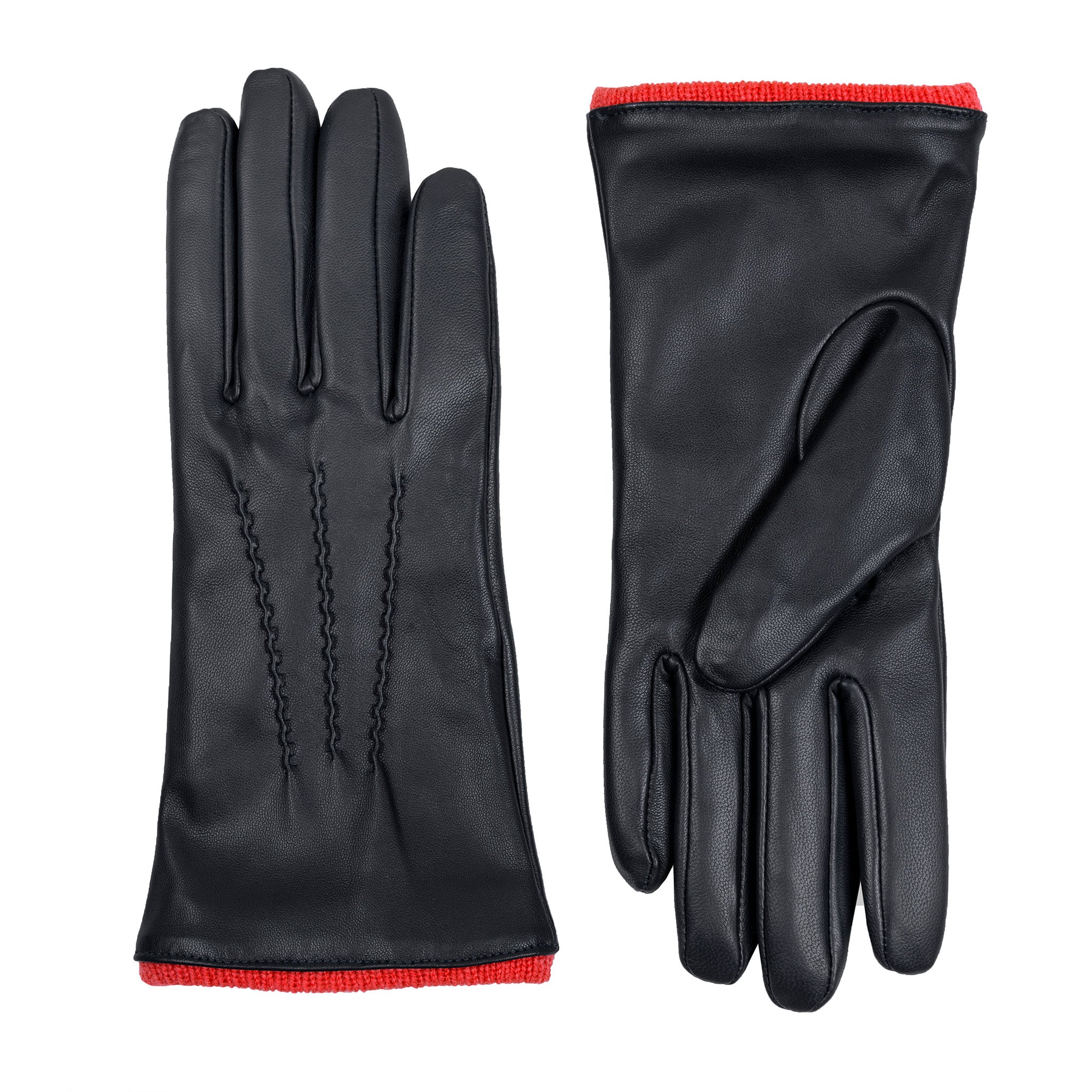 Women’s Heritage Touchscreen Handsewn Three-Point Cashmere-Lined Leather Gloves - Image 62