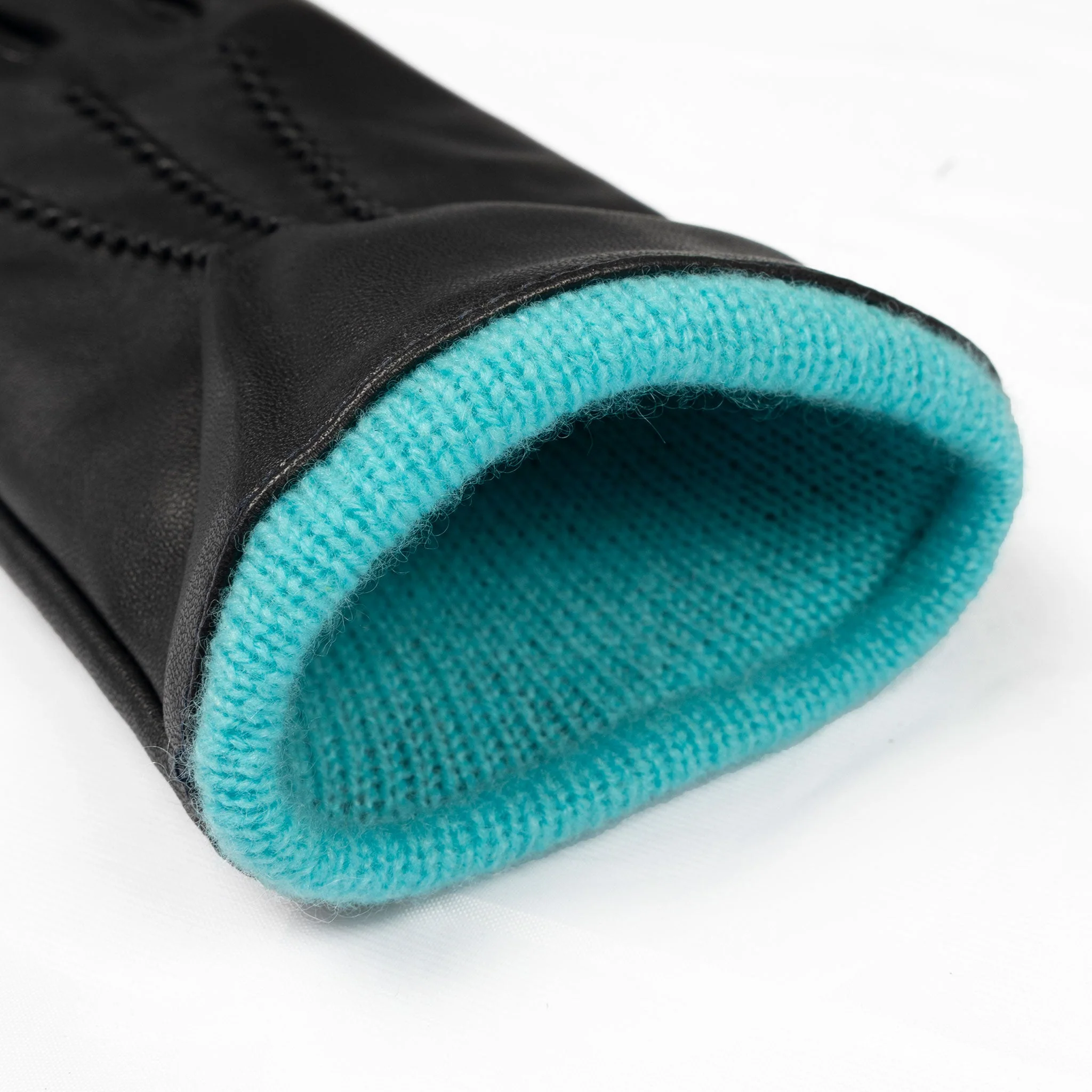 Women’s Heritage Touchscreen Handsewn Three-Point Cashmere-Lined Leather Gloves - Image 9
