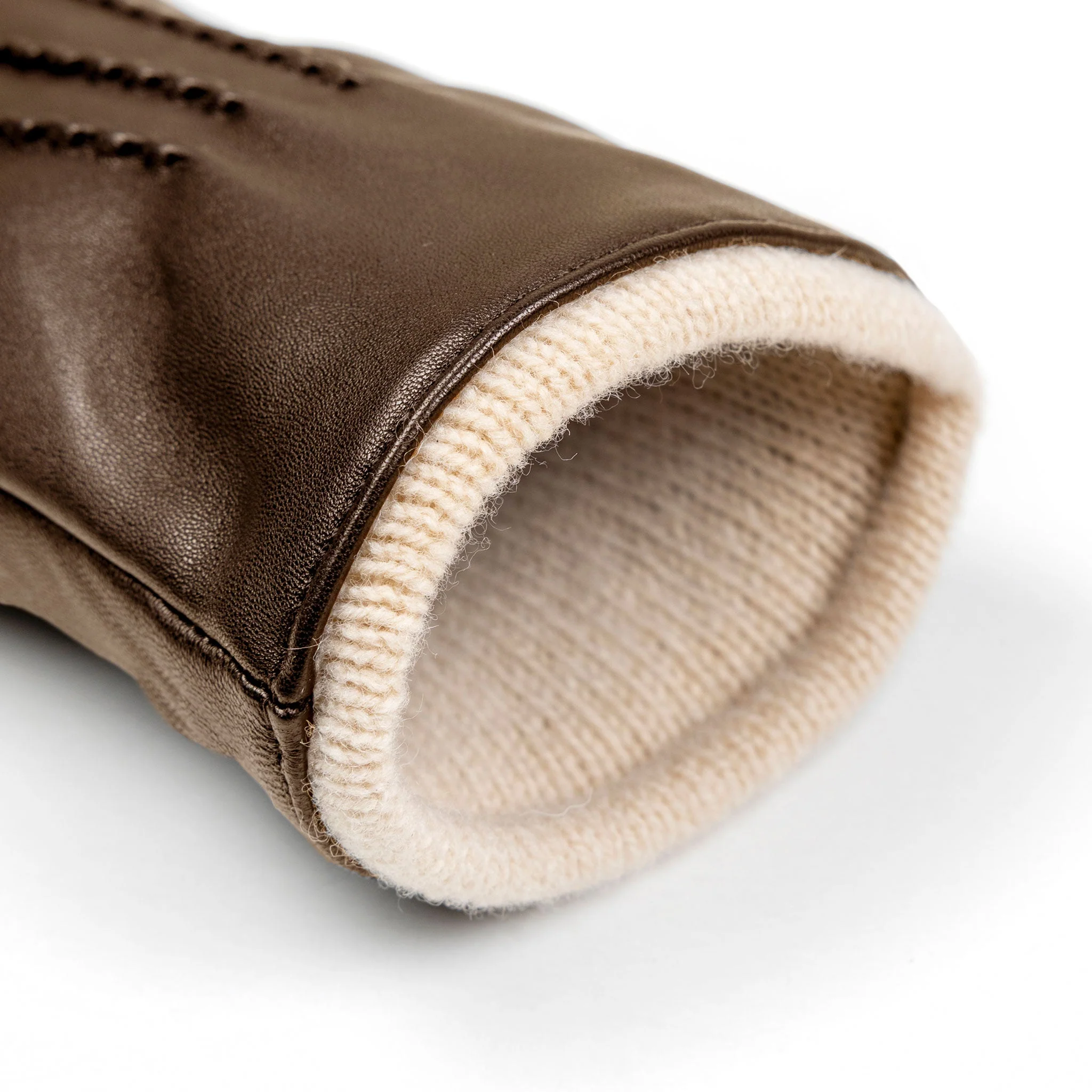 Women’s Heritage Touchscreen Handsewn Three-Point Wool-Lined Leather Gloves - Image 114