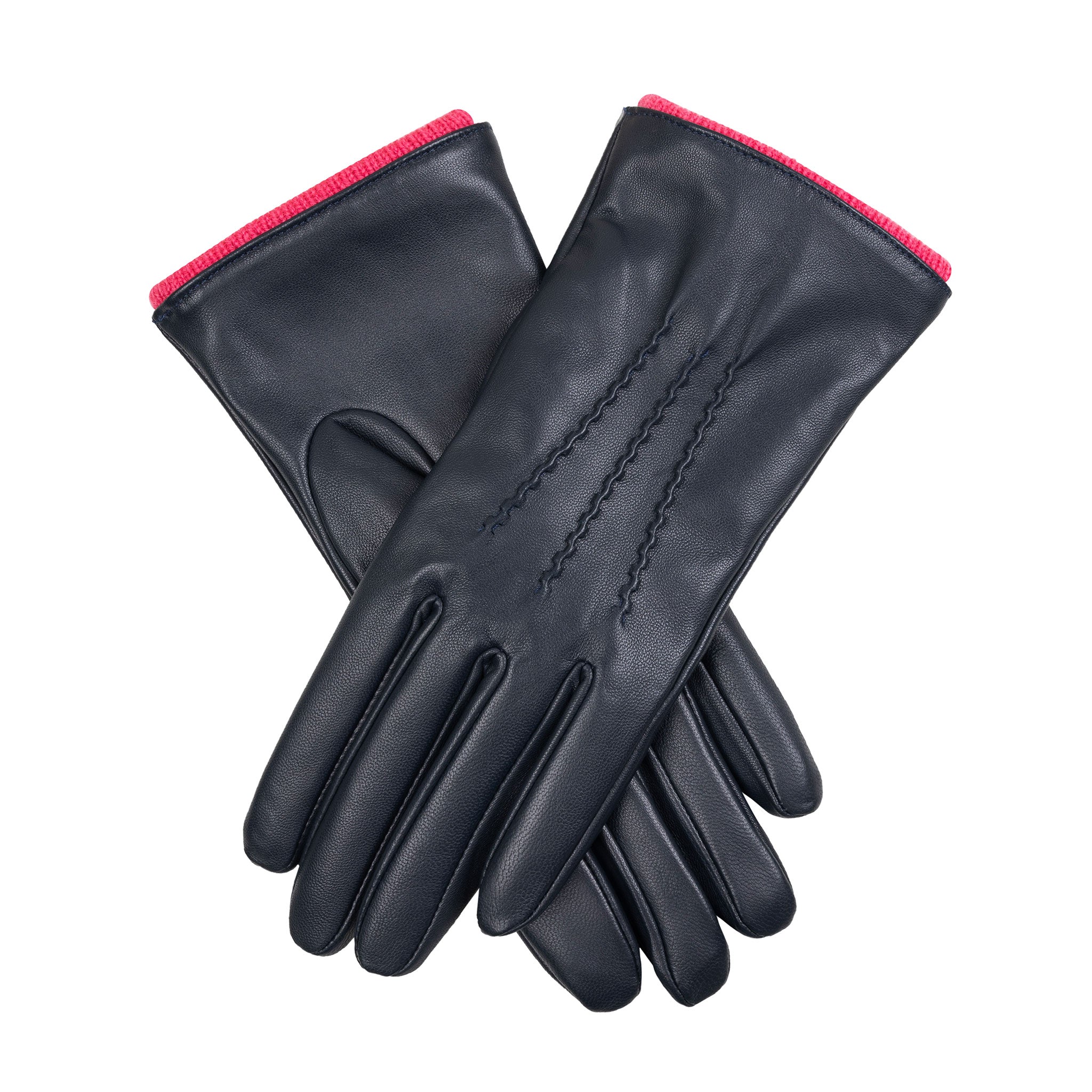 Women’s Heritage Touchscreen Handsewn Three-Point Wool-Lined Leather Gloves - Image 116