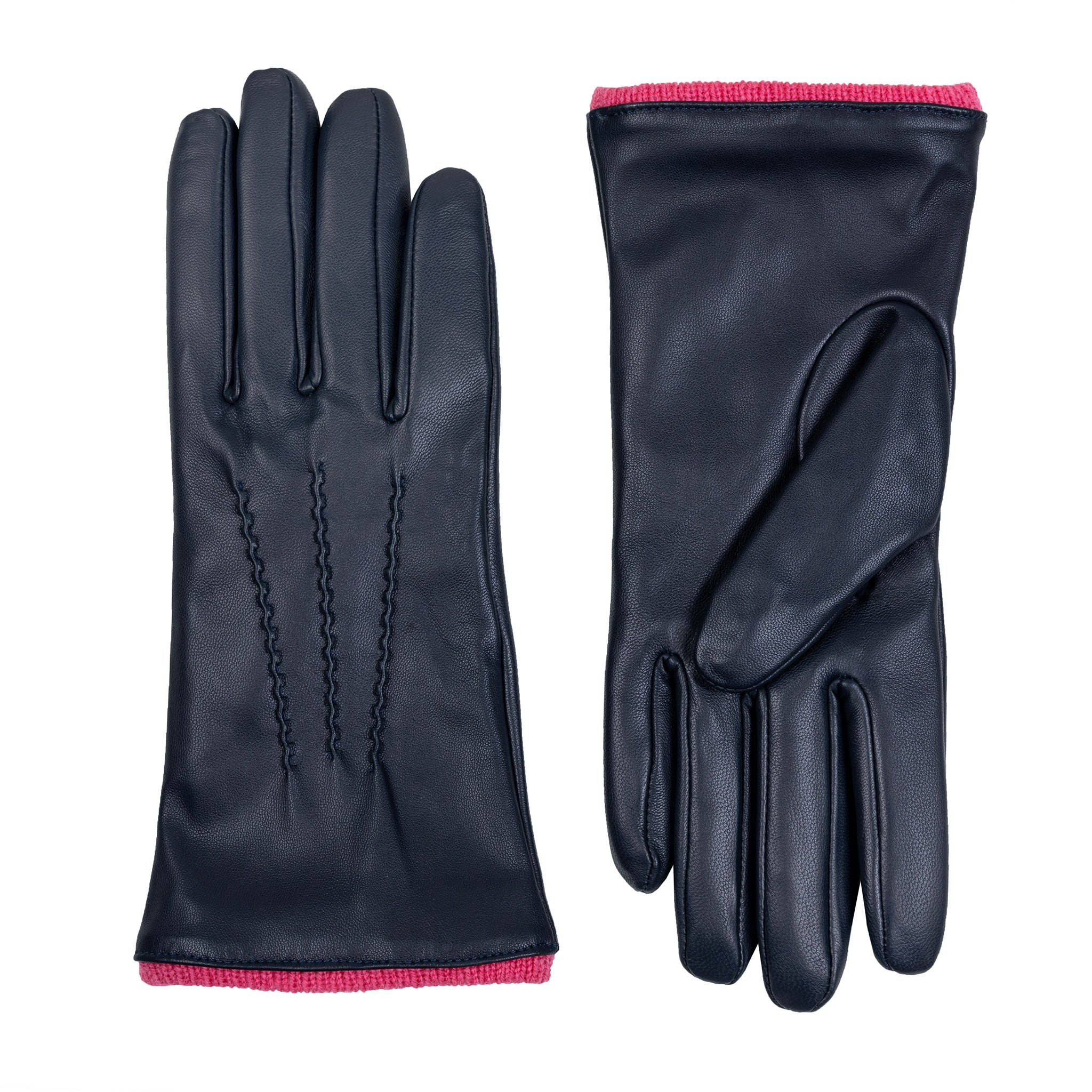 Women’s Heritage Touchscreen Handsewn Three-Point Wool-Lined Leather Gloves - Image 117