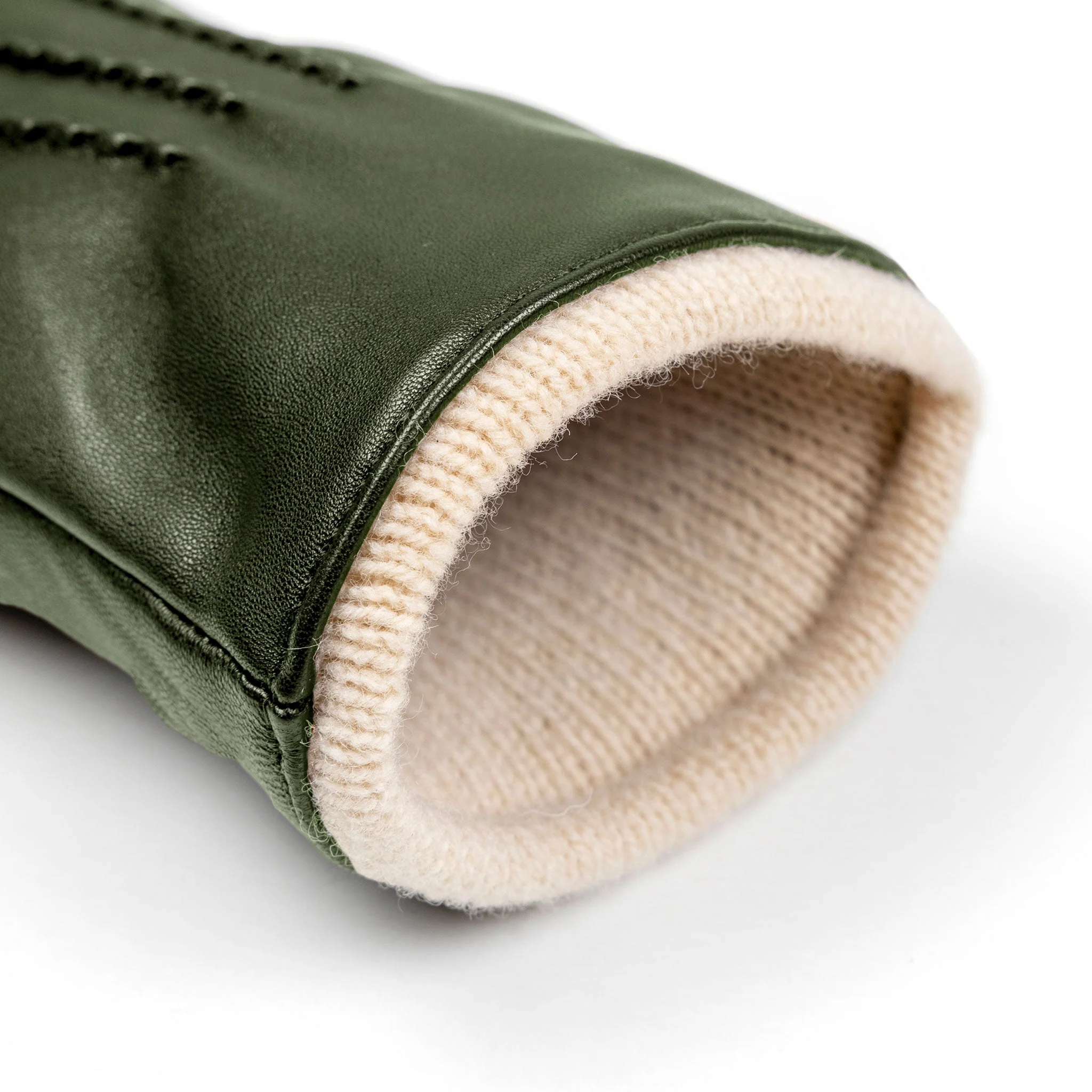 Women’s Heritage Touchscreen Handsewn Three-Point Wool-Lined Leather Gloves - Image 12