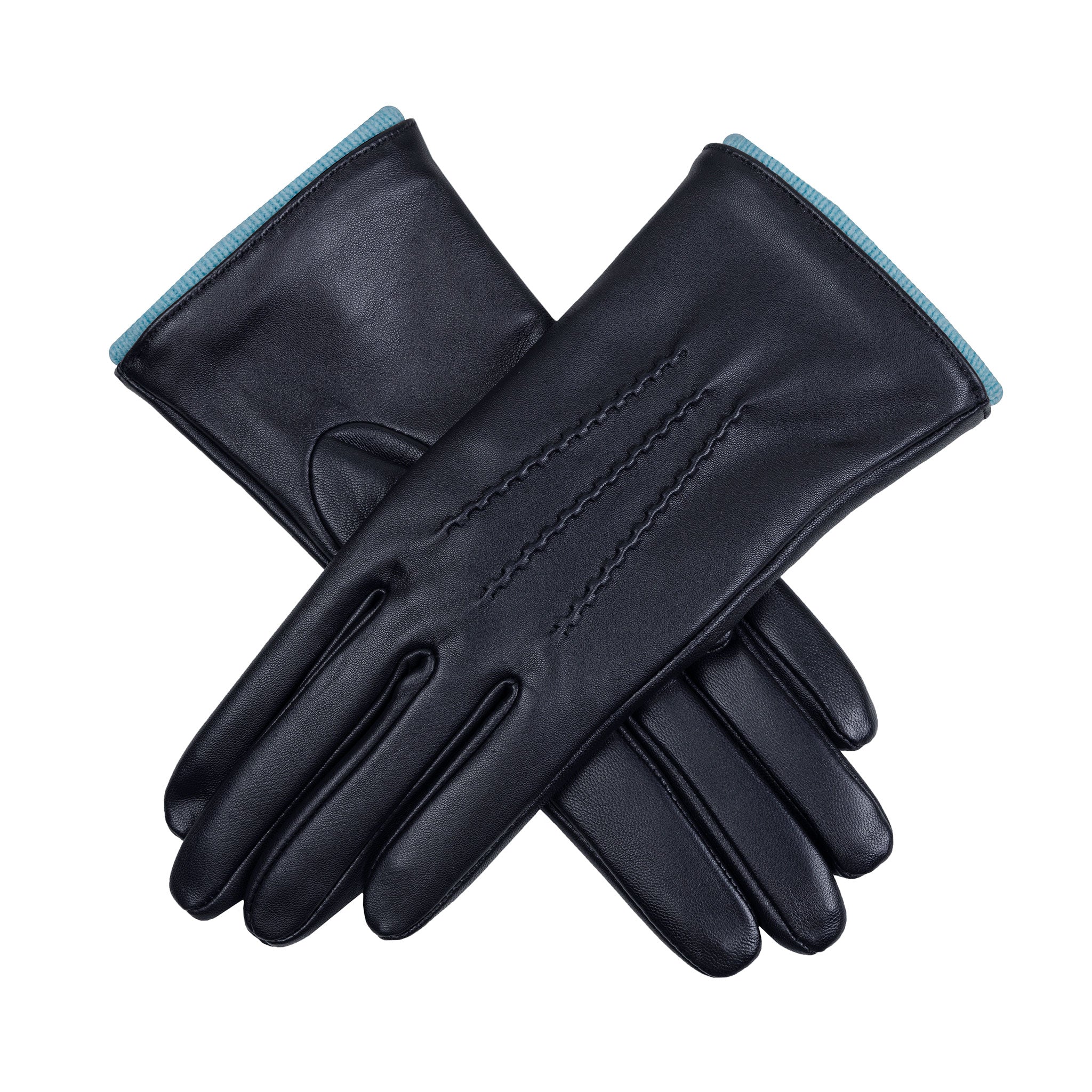Women’s Heritage Touchscreen Handsewn Three-Point Wool-Lined Leather Gloves - Image 126