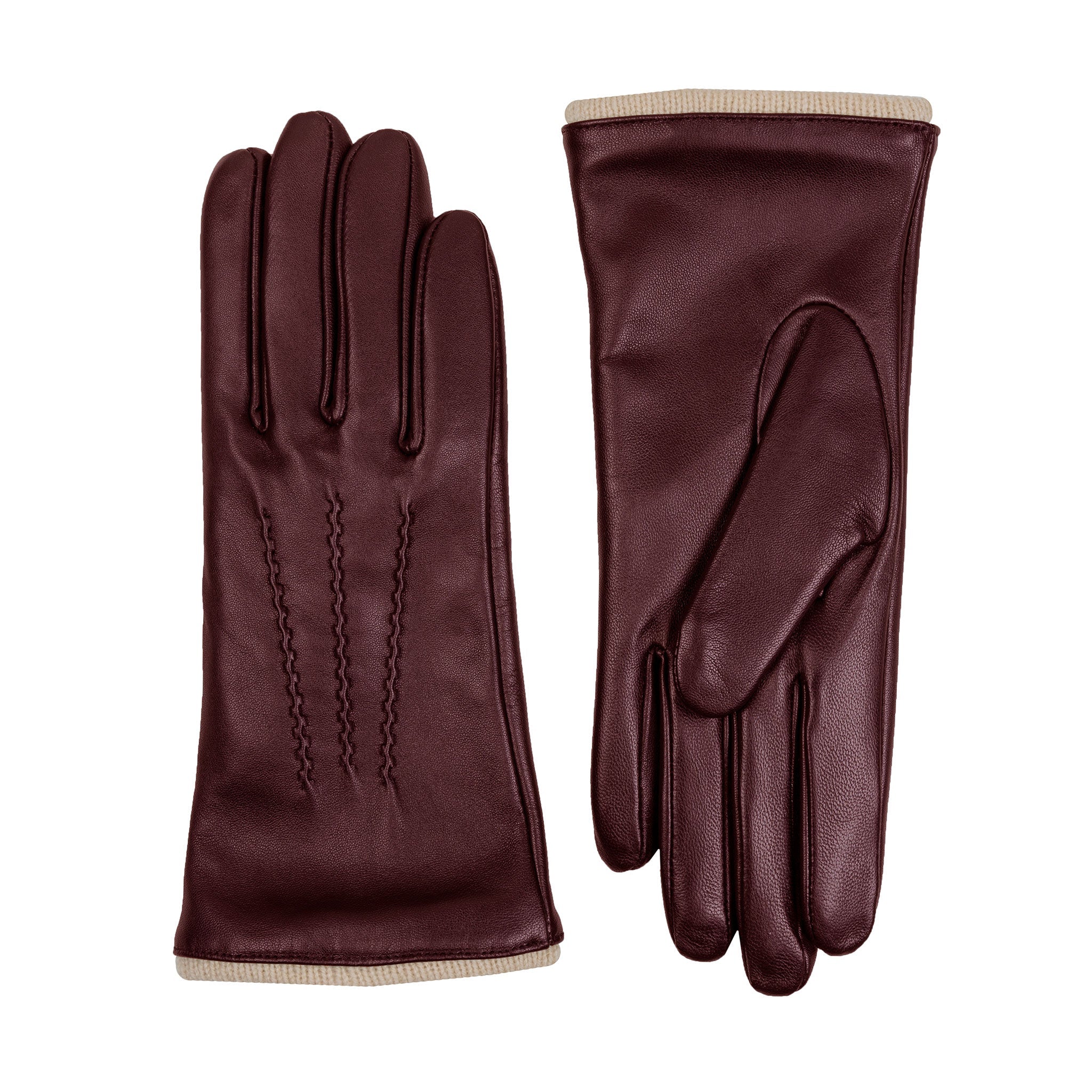 Women’s Heritage Touchscreen Handsewn Three-Point Wool-Lined Leather Gloves - Image 137