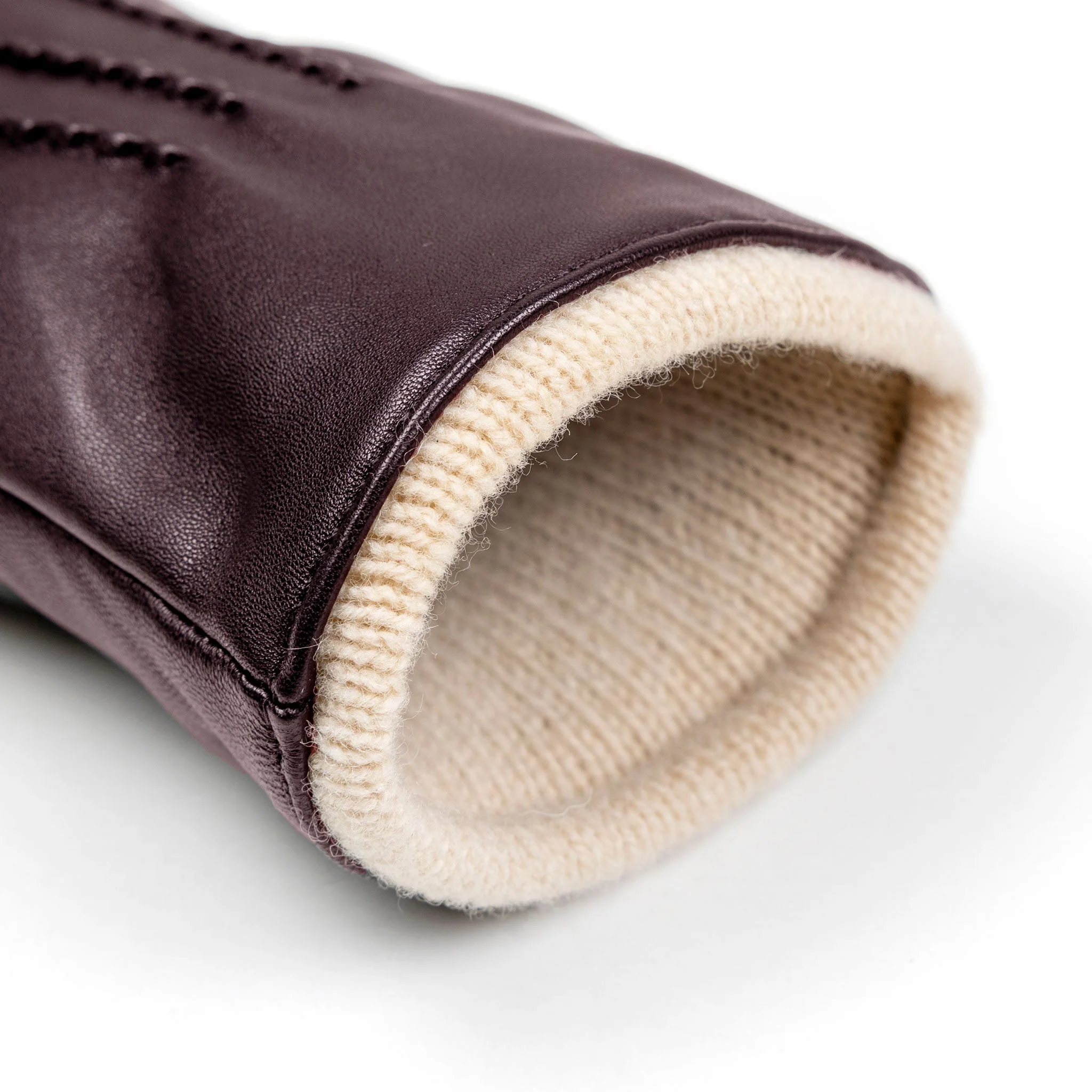 Women’s Heritage Touchscreen Handsewn Three-Point Wool-Lined Leather Gloves - Image 144