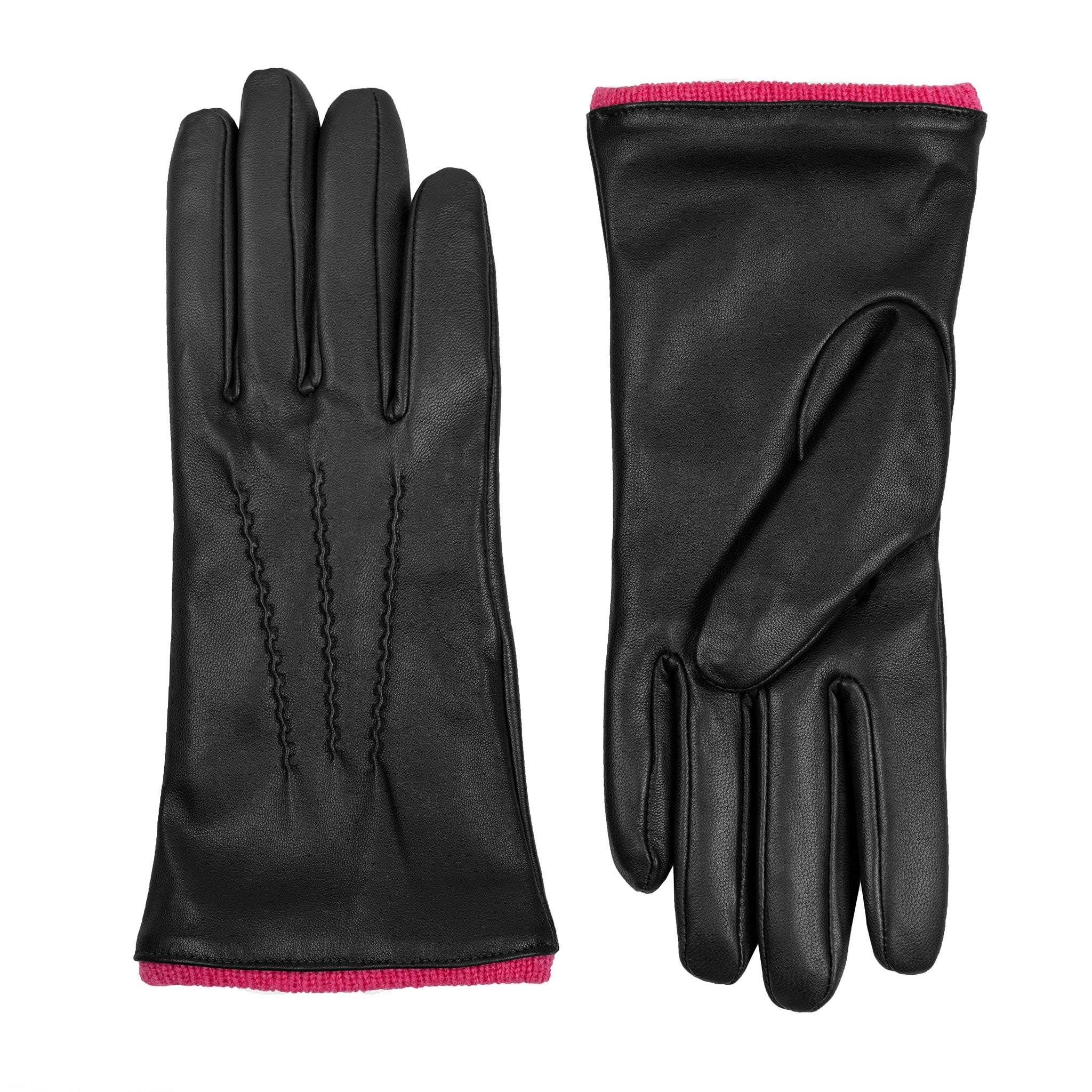 Women’s Heritage Touchscreen Handsewn Three-Point Wool-Lined Leather Gloves - Image 25